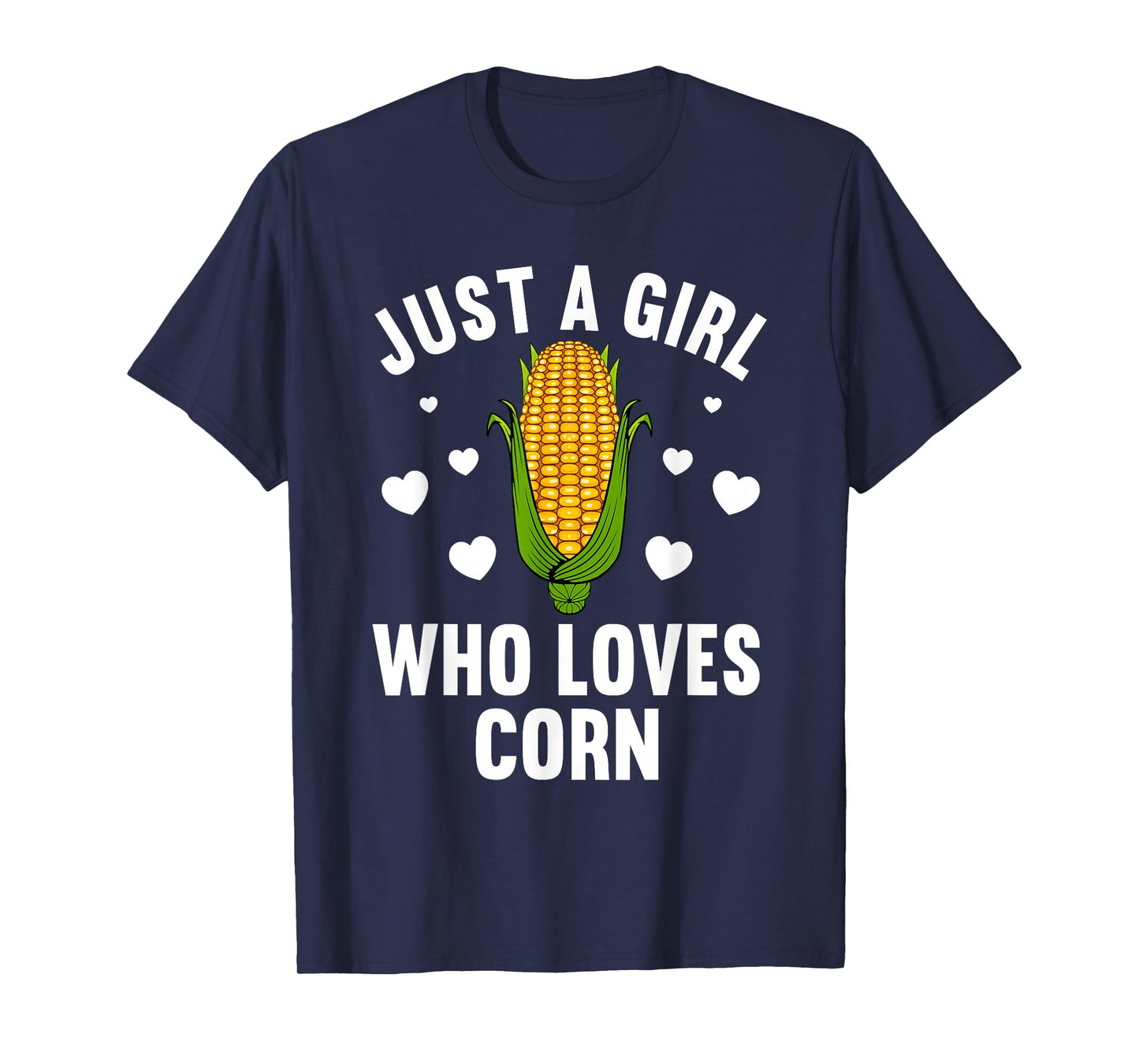 Cute Corn Art For Women Girls Kids Kernel Corn Cob Lovers T-Shirt