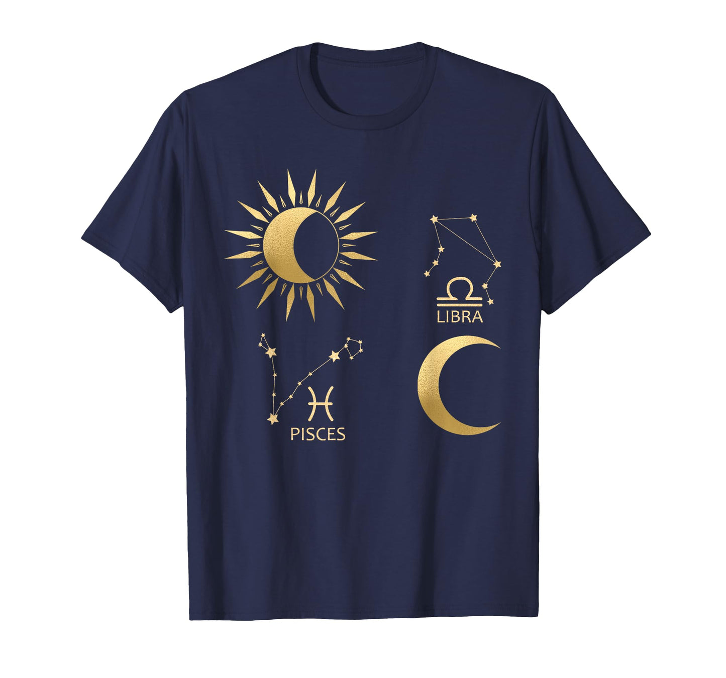Pisces Sun-Libra Moon Zodiac T-Shirt
