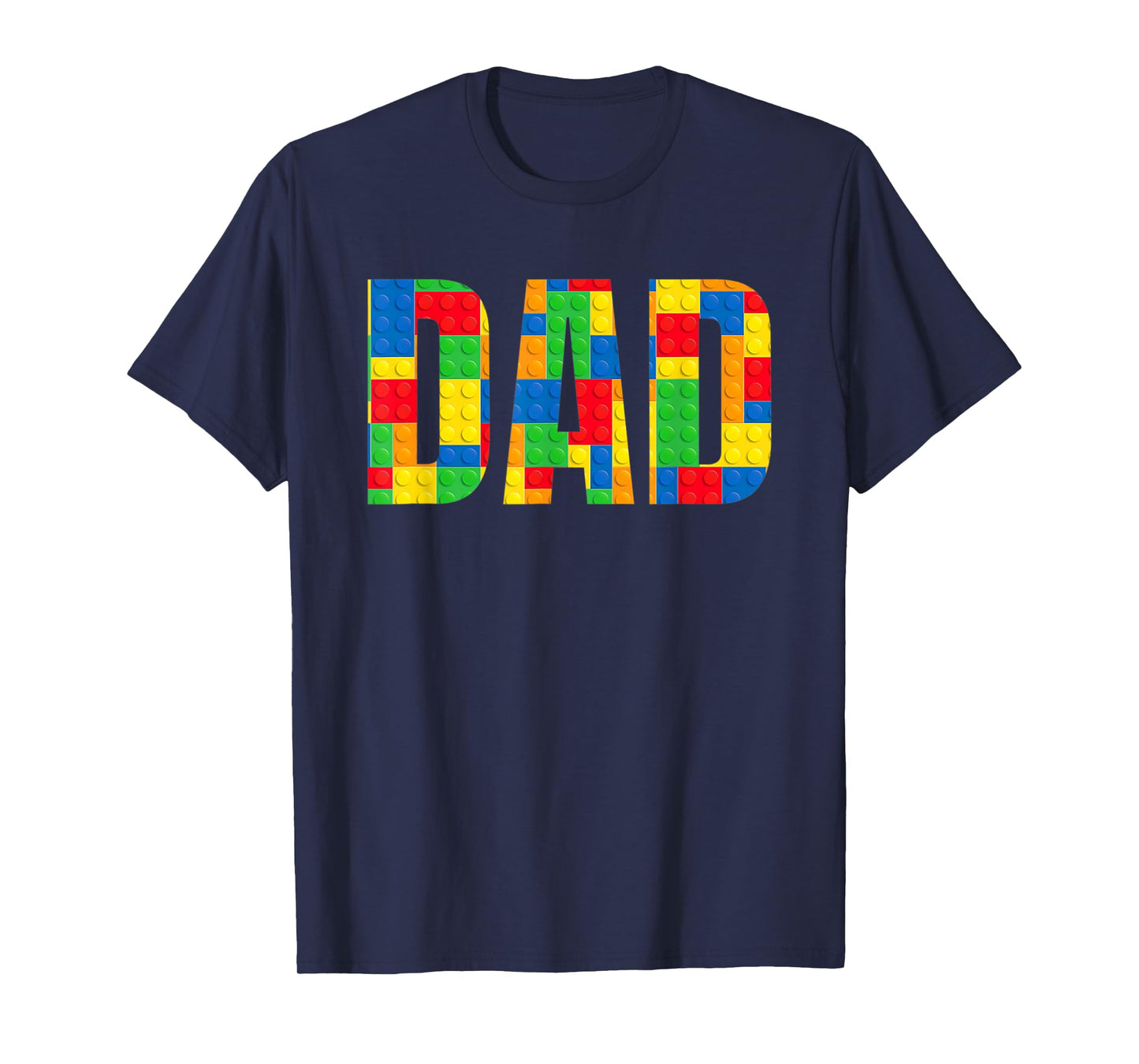 Dad Parent Brick Master Builder Building Blocks Set Family T T-Shirt