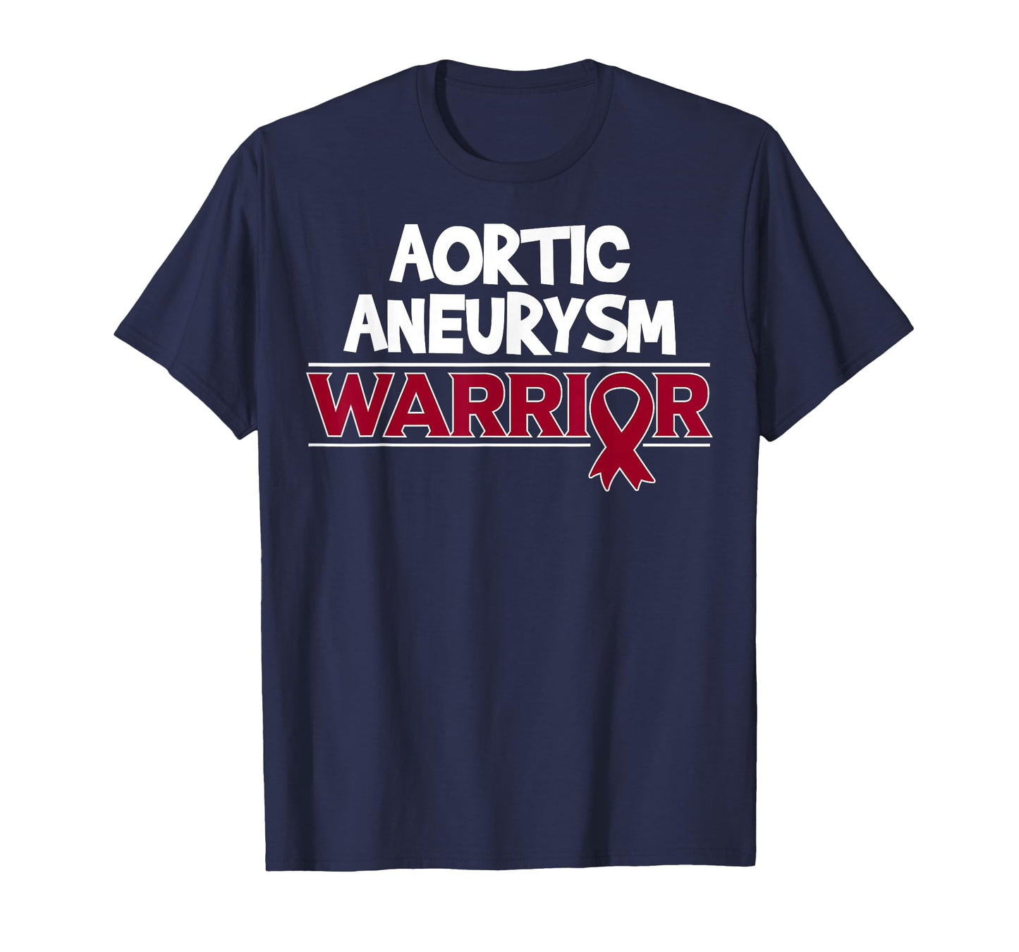 Aortic Aneurysm Survivor Burgundy Ribbon T-Shirt