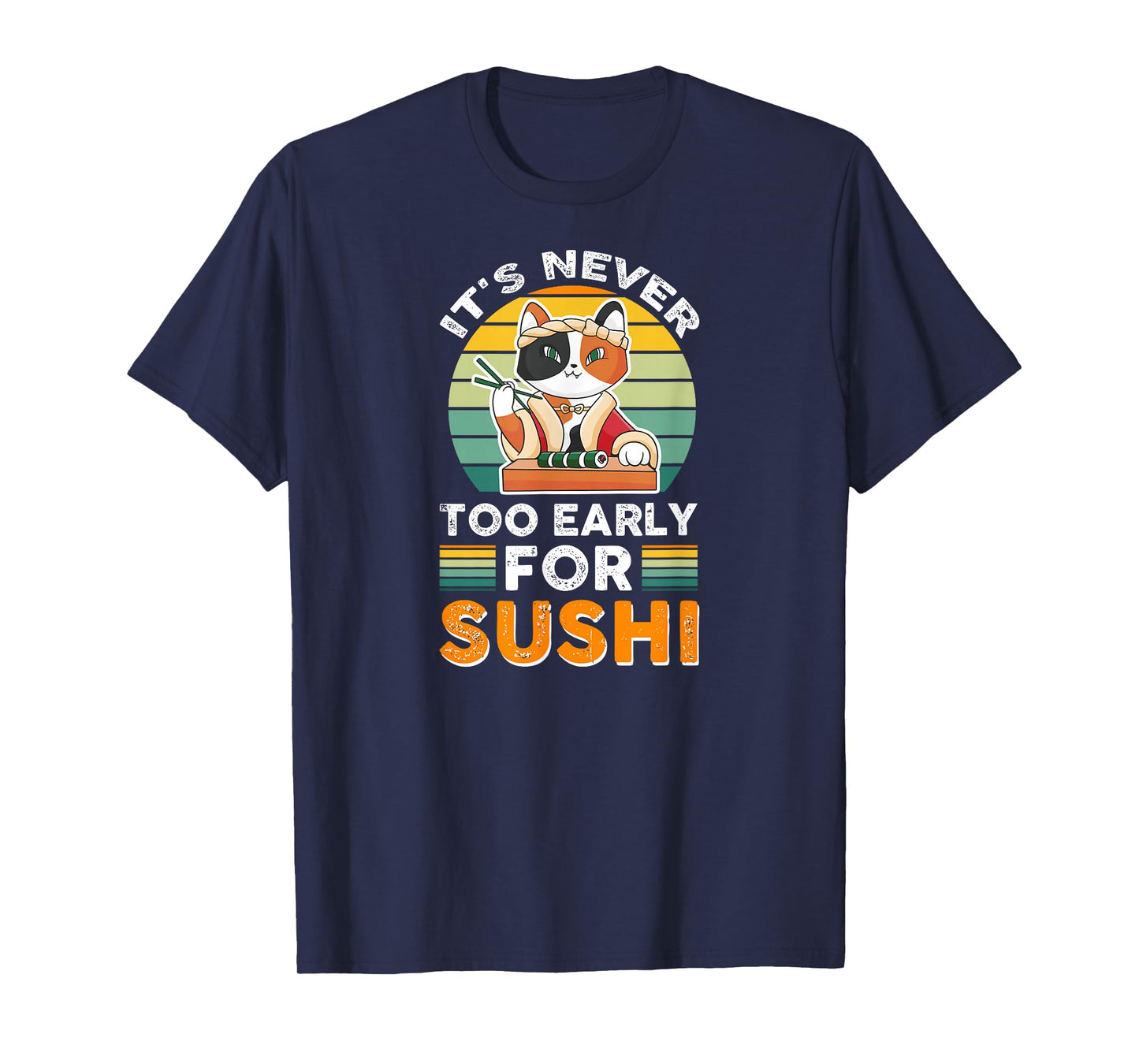 Delicious Rice Restaurant Fish Cat Hungry For Sushi T-Shirt