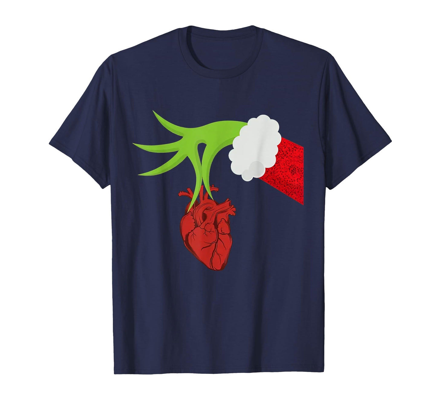 Christmas Cardiac Nurse Heart Anatomy Cardiology RN Nursing T-Shirt