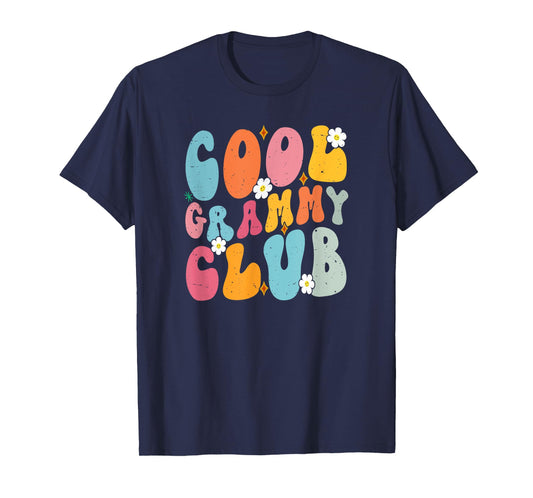 Cool Grammy Club Mother's Day Groovy Retro Best Mom Ever T-Shirt