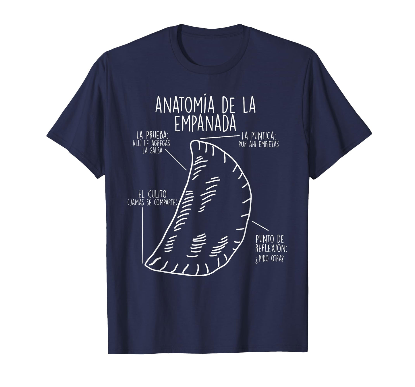 Anatomia de la Empanada for Food Lovers T-Shirt