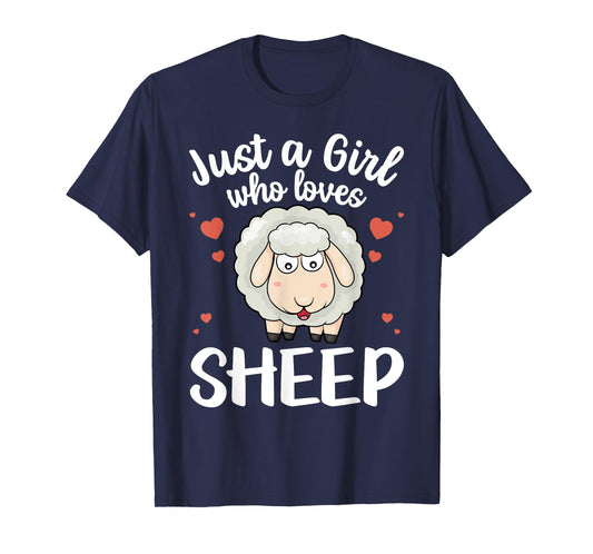 Cool Sheep For Women Girls Kids Love Lamb Sheep Lover Farmer T-Shirt
