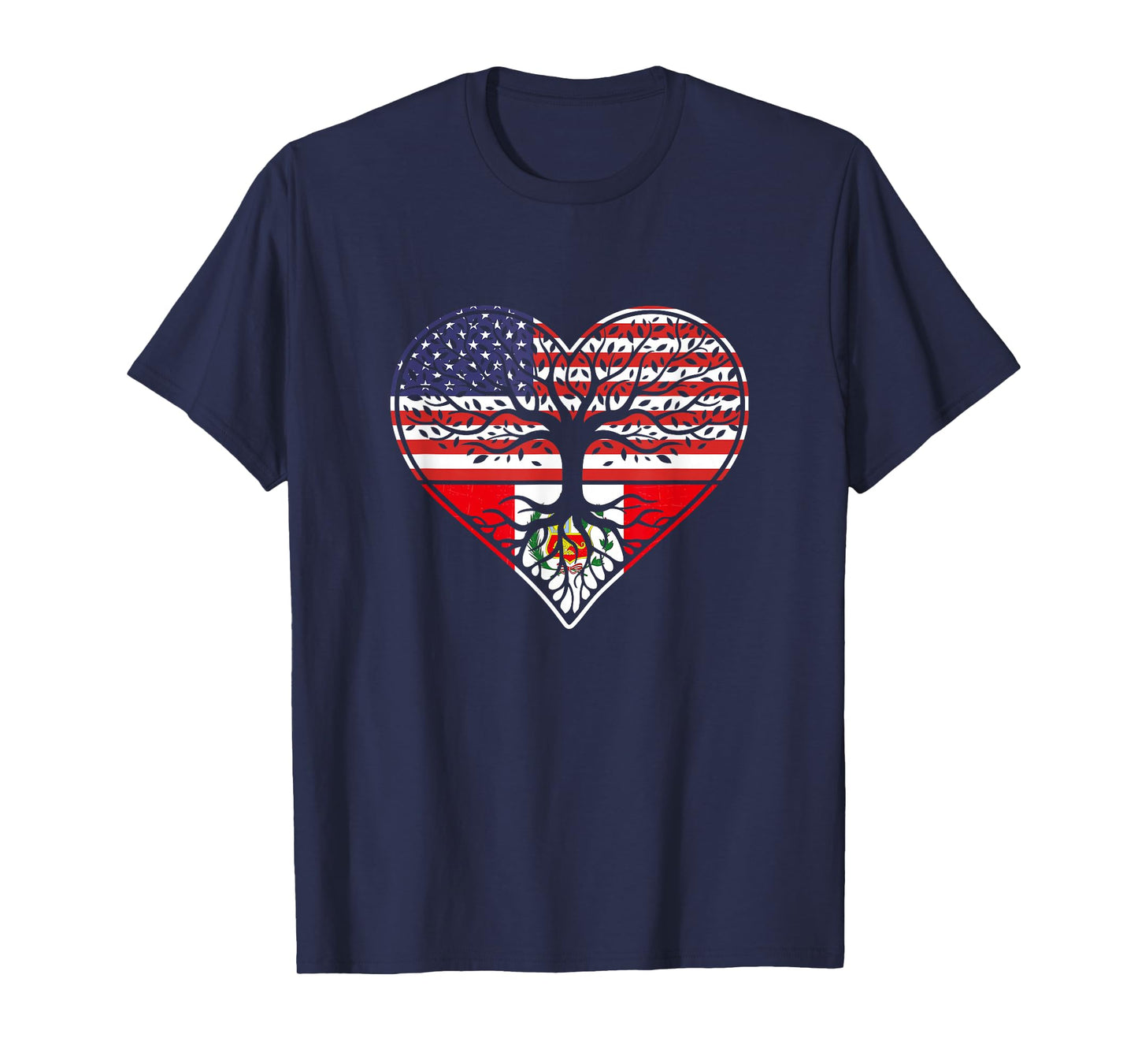 American Peruvian Roots Patriotic T-Shirt