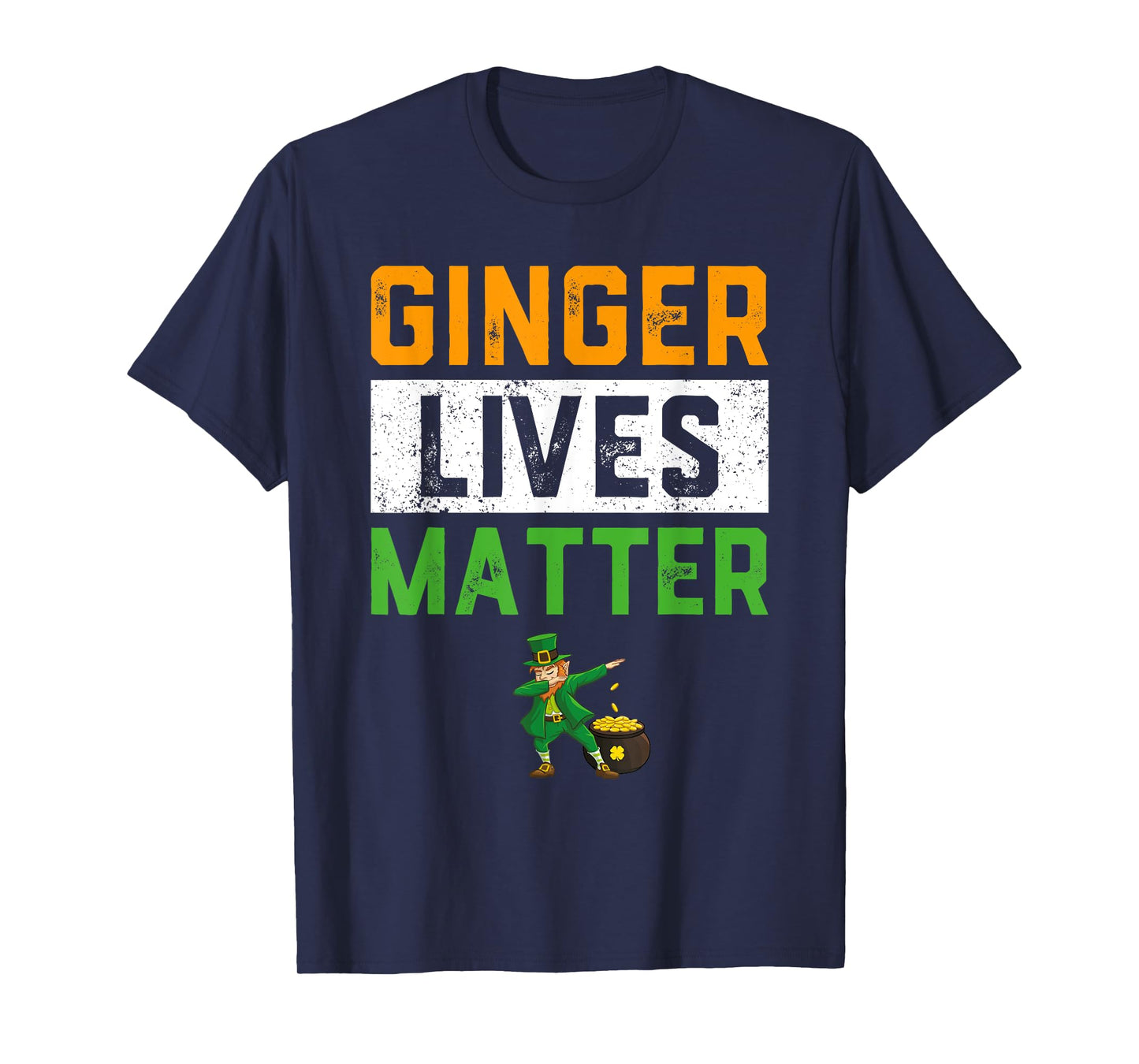 Ginger Lives Matter Shirt Kids Funny Dabbing St Patricks Day T-Shirt