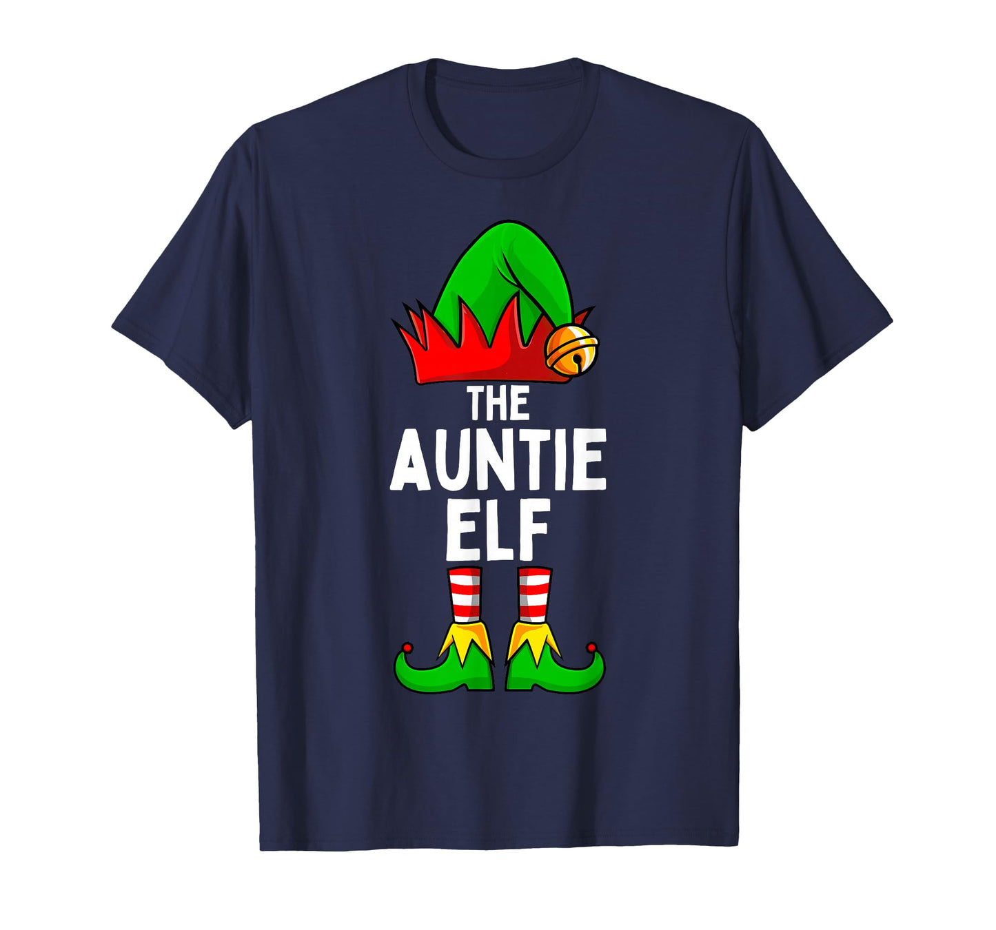 Auntie Elf Matching Family Christmas Women T-Shirt