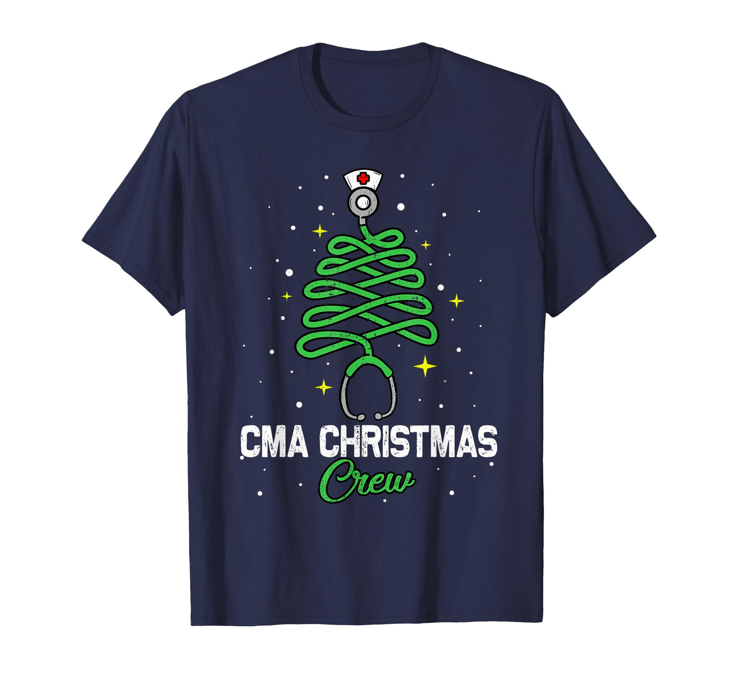 CMA Christmas Crew Cute Christmas Tree Xmas Lights Nurse T-Shirt