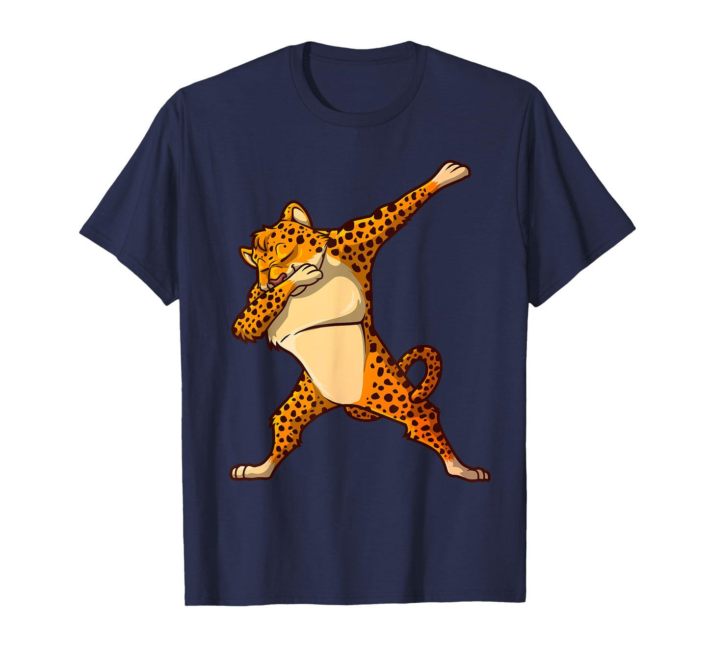 Funny Cheetah Dance For Kids Boys Girls Dabbing Cheetah Cat T-Shirt