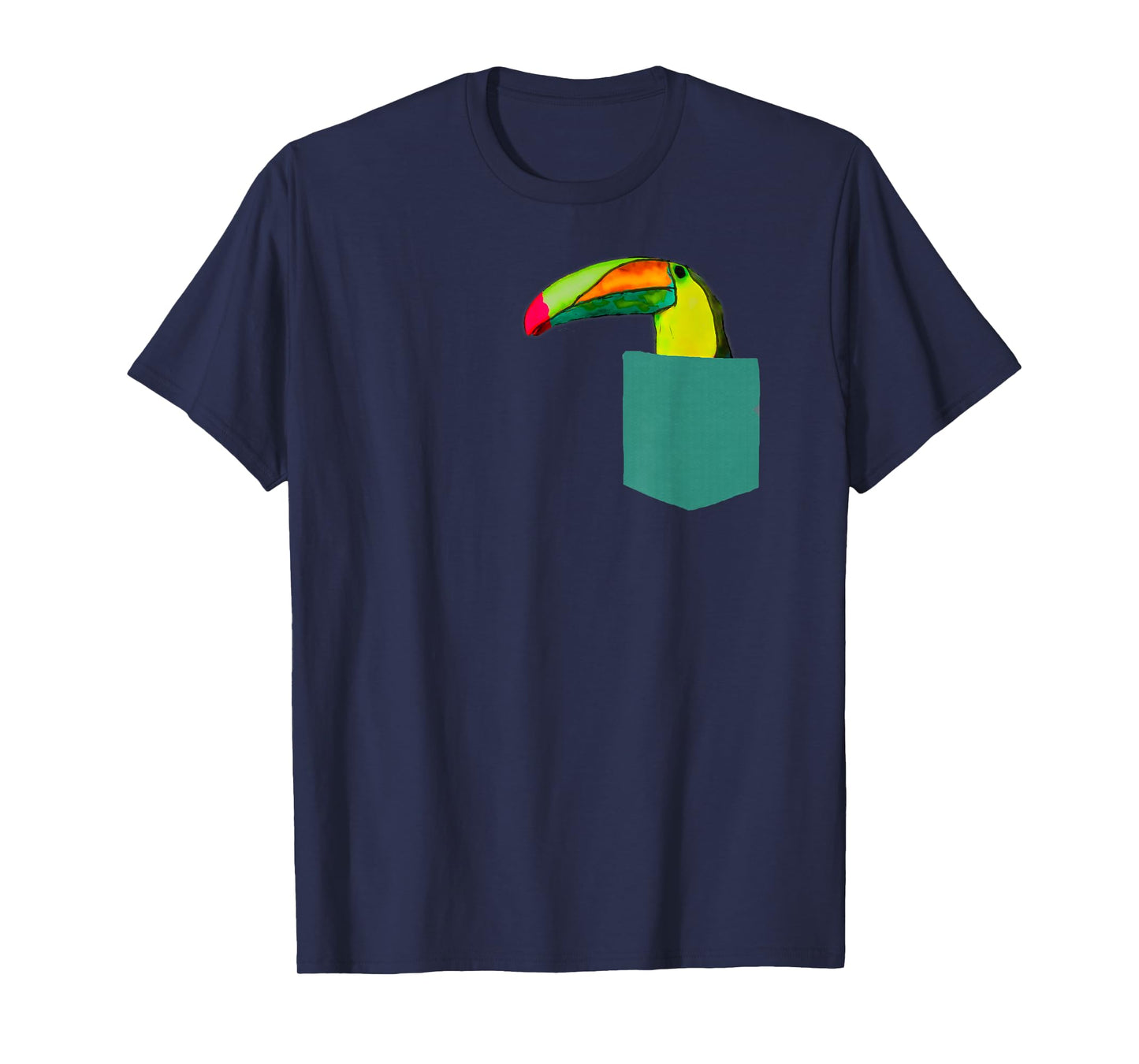 Funny Bird Shirt - Cute Toucan in Pocket for Men Women Kids T-Shirt