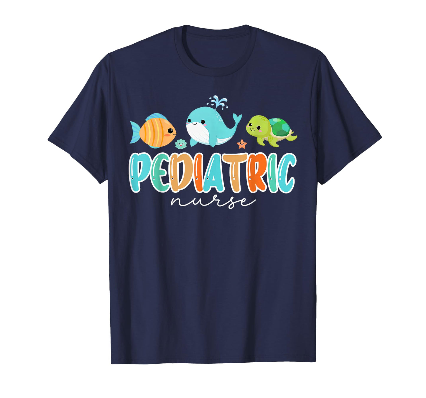 Cute Ocean Sea Summer Pediatric Nurse PEDS RN Pediatrician T-Shirt