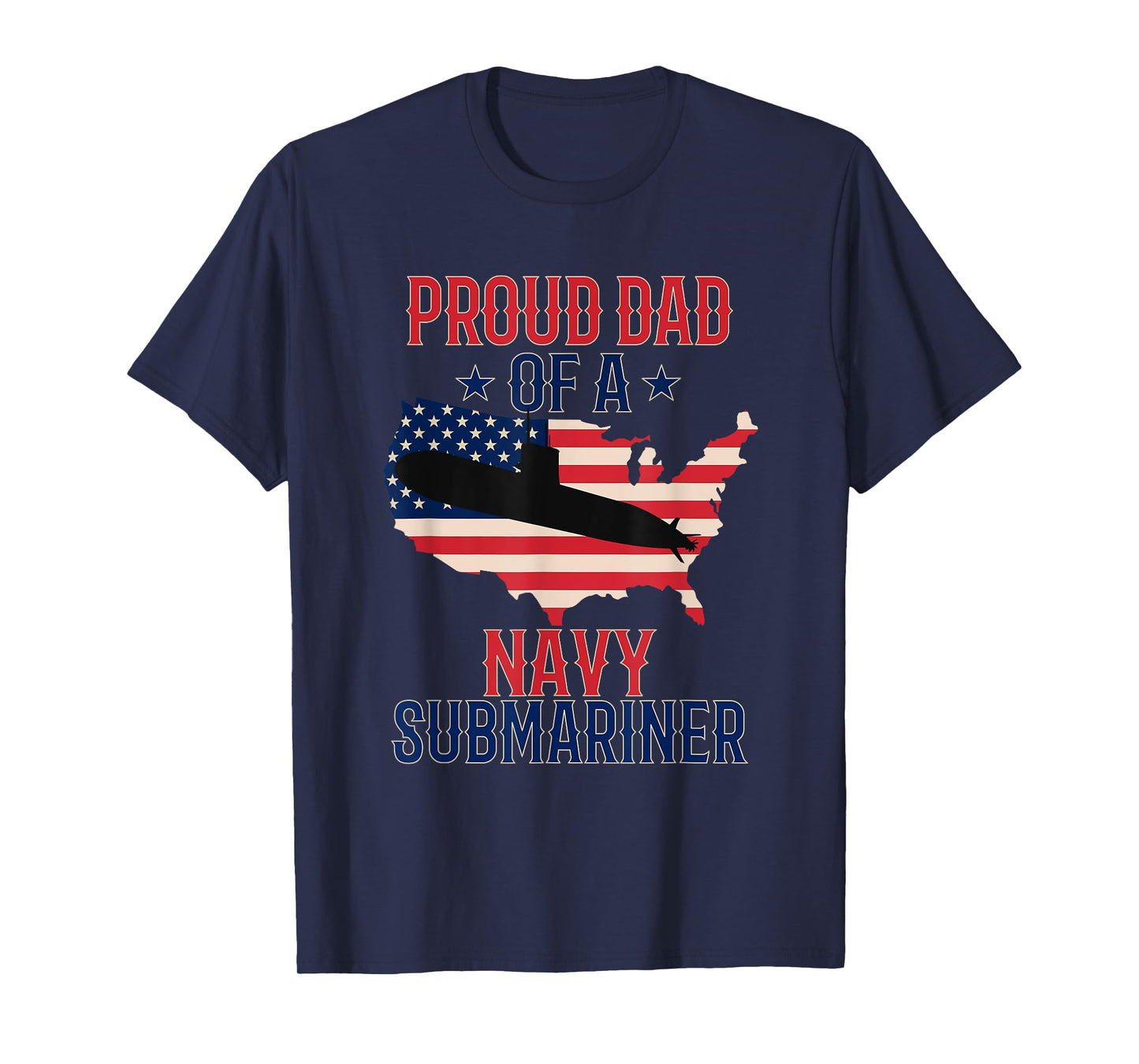 Submariner Submarines Veteran Proud Dad Submariner T-Shirt
