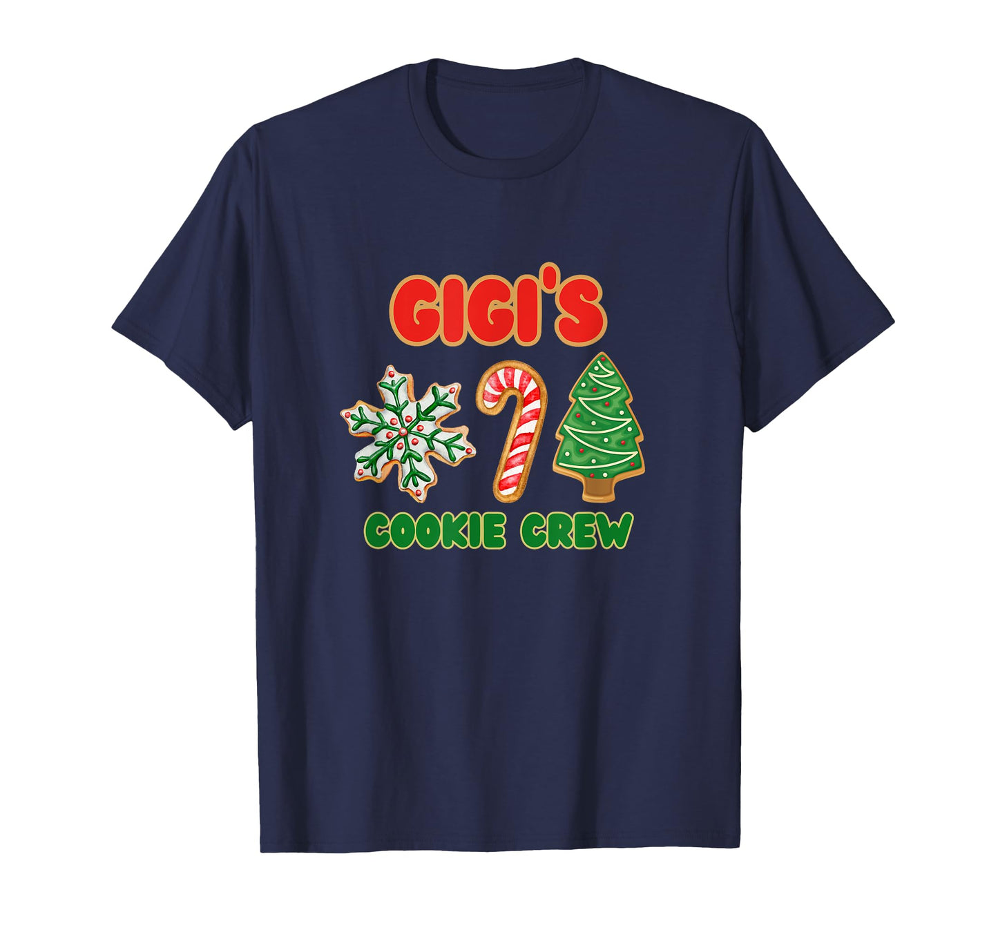 Cute Gigi Christmas Cookie Helper Crew T-Shirt