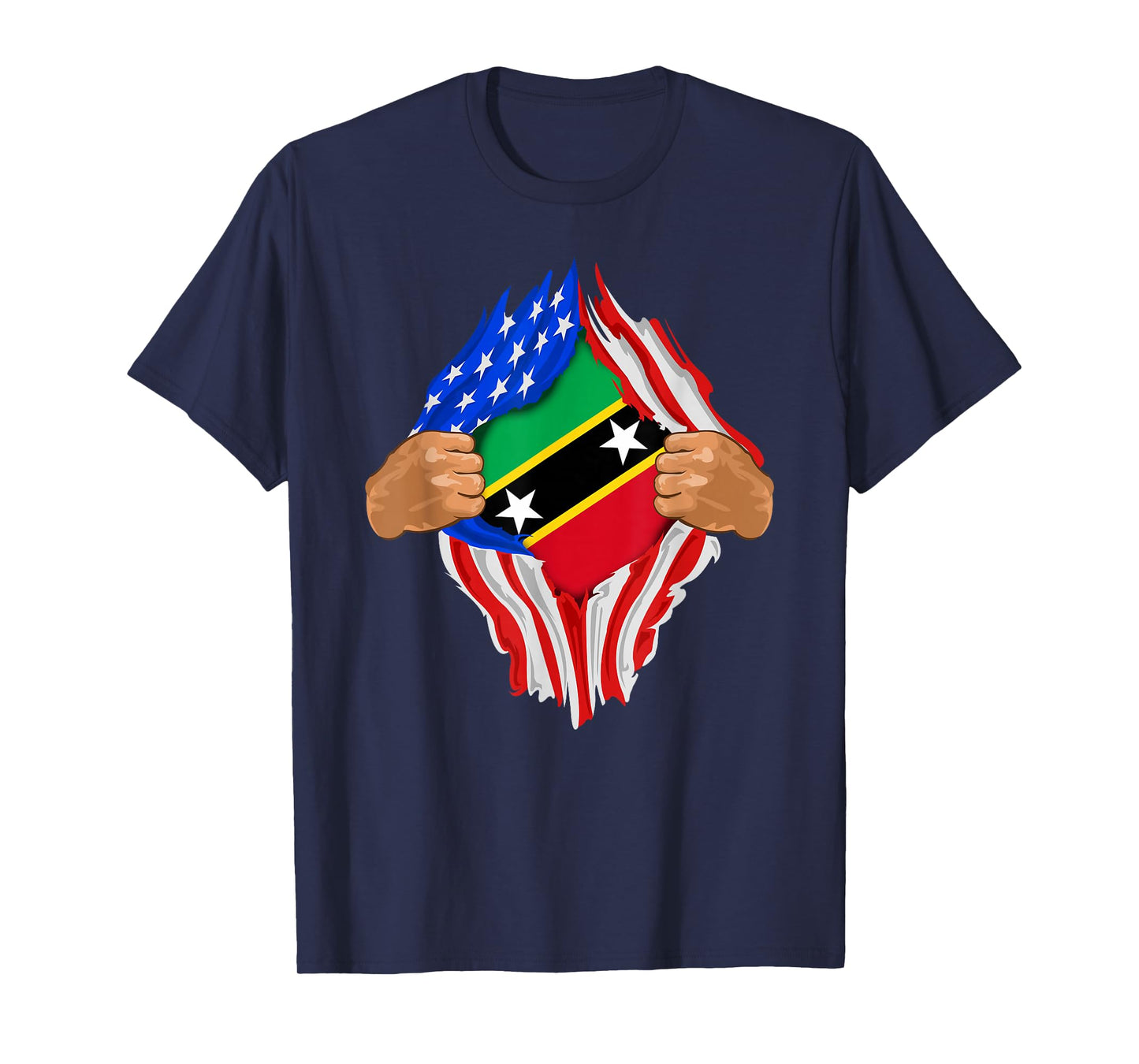 Saint Kitts and Nevis Blood Inside Me T-Shirt | Flag Gift T-Shirt