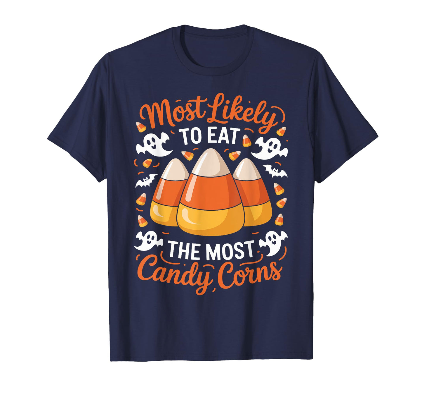 Most Likely To Eat Candy Corns Spooky Halloween Costume T-Shirt