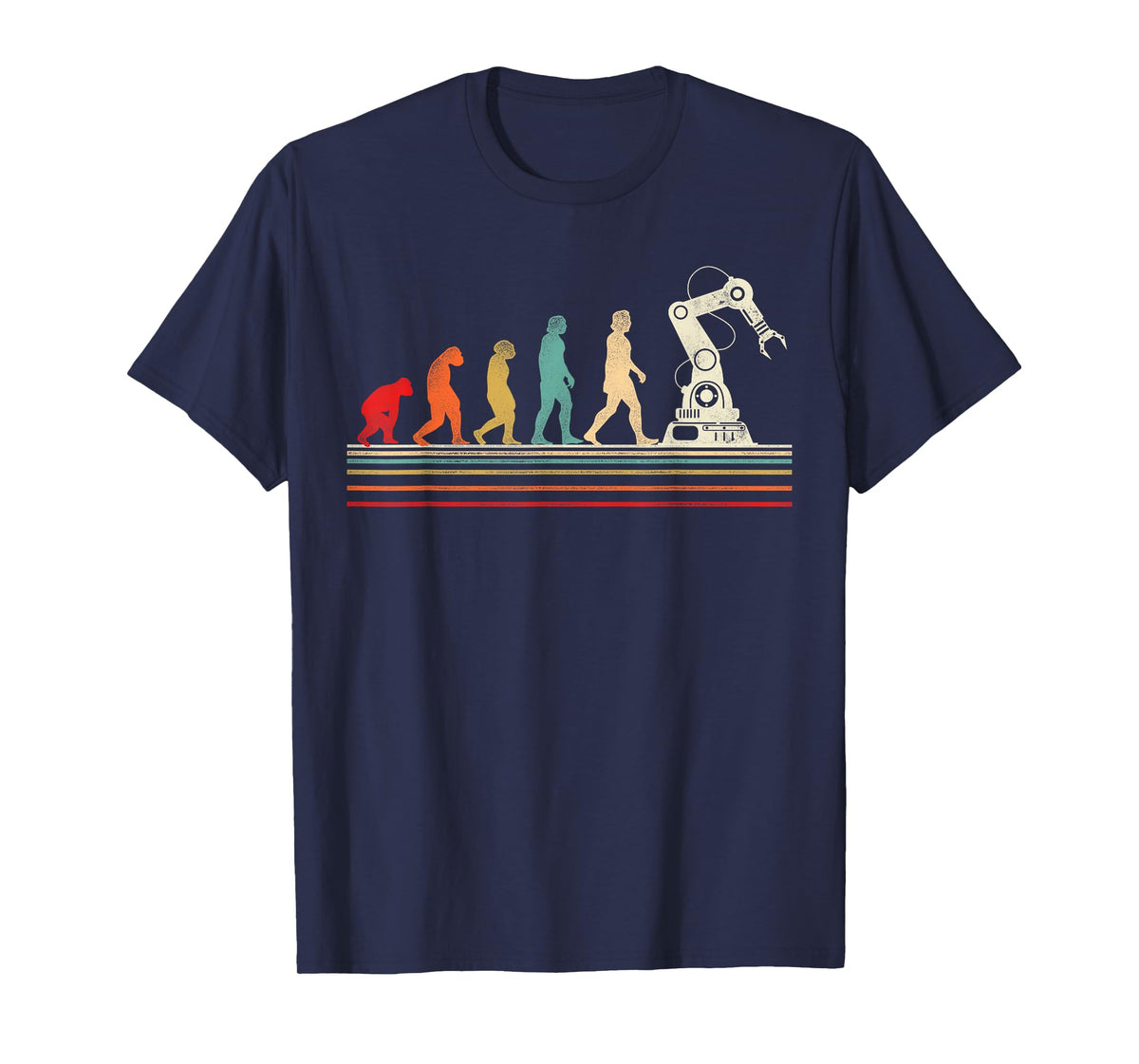 Robot Robotics Engineer Retro Vintage T-Shirt