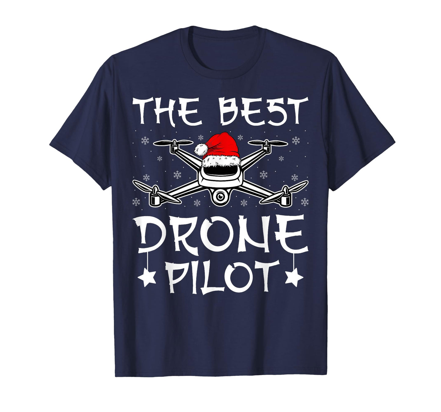 The Best Drone Pilot Santa Hat FPV Drone Operator Christmas T-Shirt