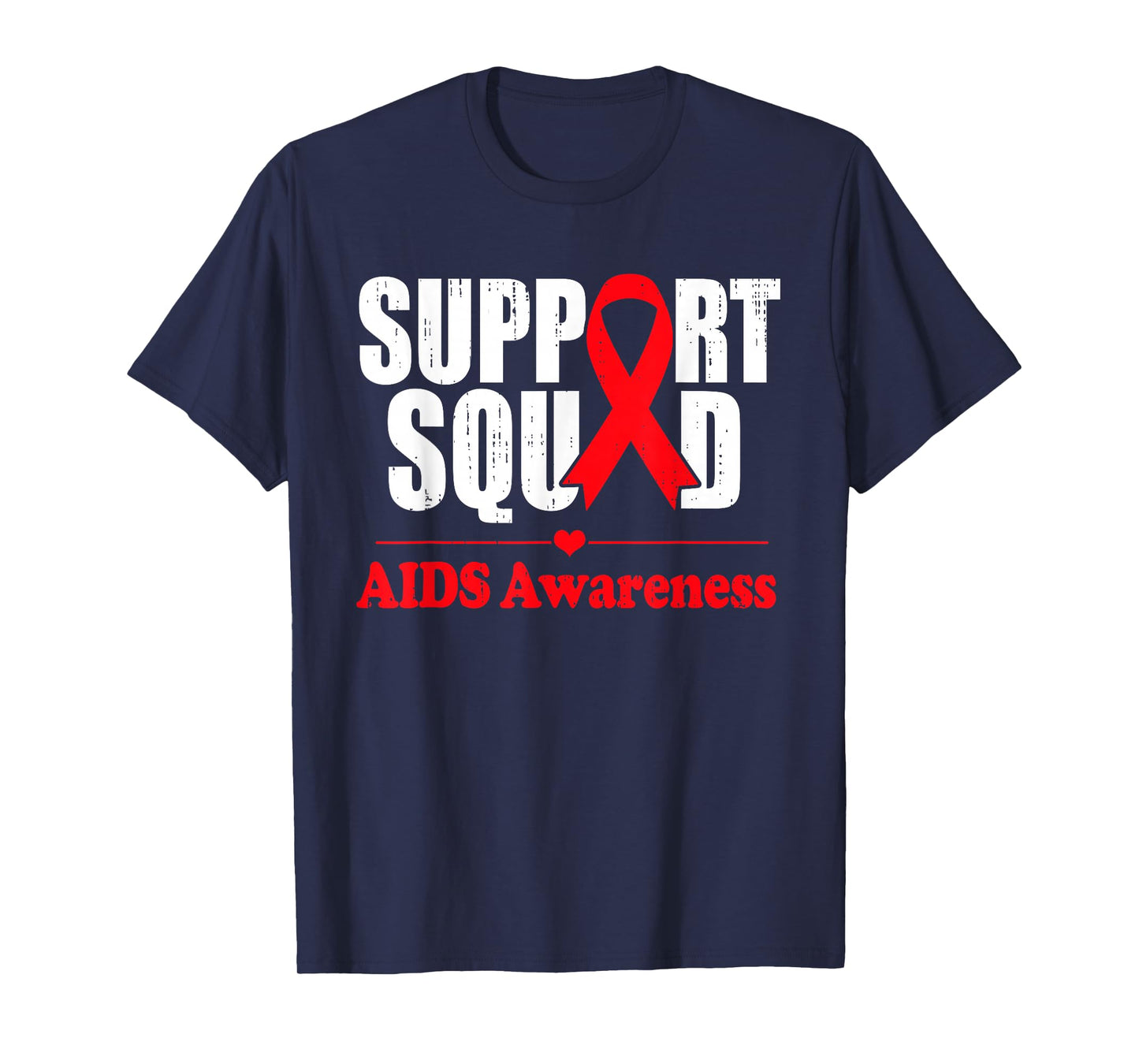 Aids Support Red Ribbon World Aids Day Hiv Aids Awareness T-Shirt