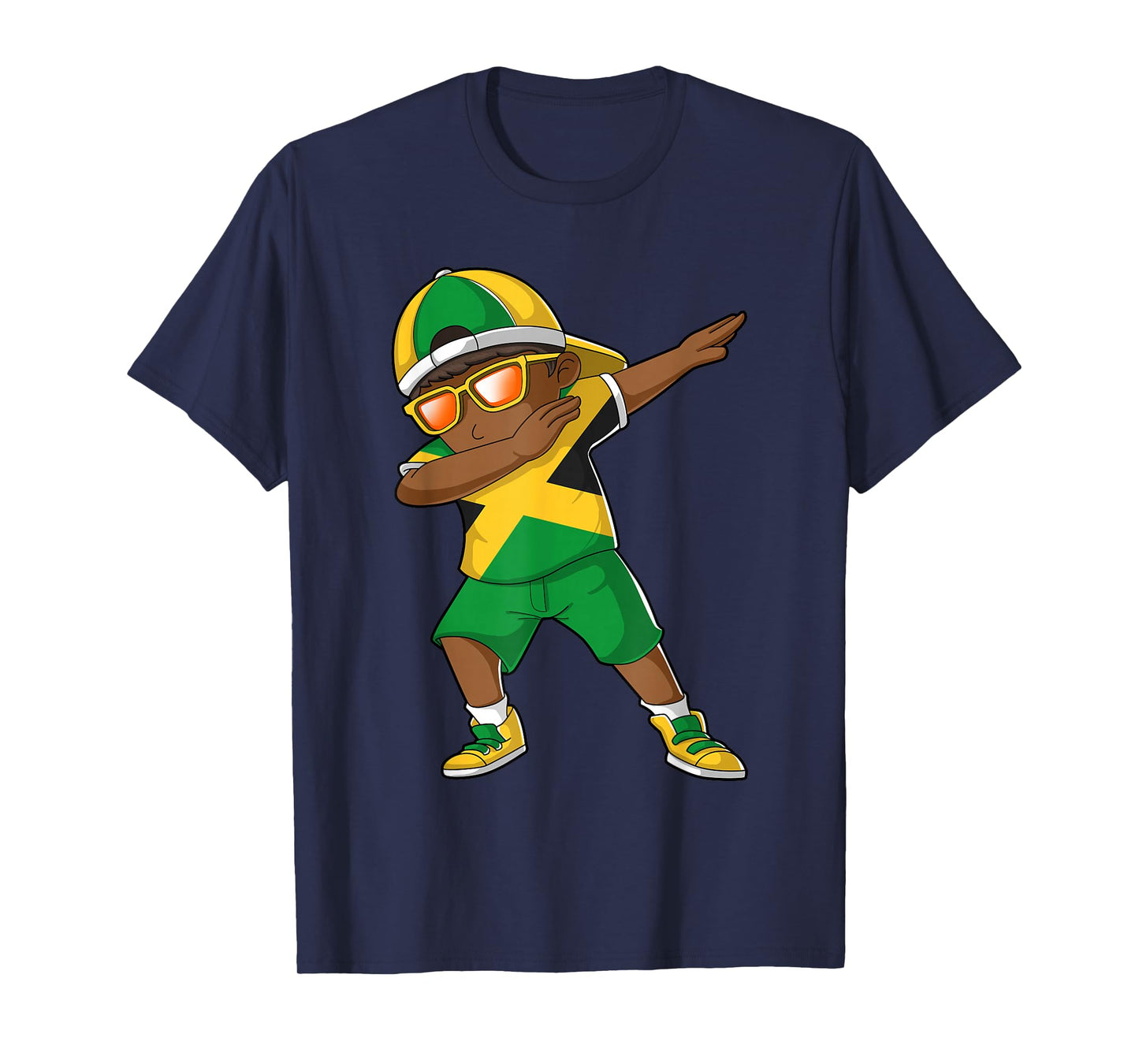 Jamaican Boy Jamaica Kid Patriotism Roots Heritage T-Shirt Small