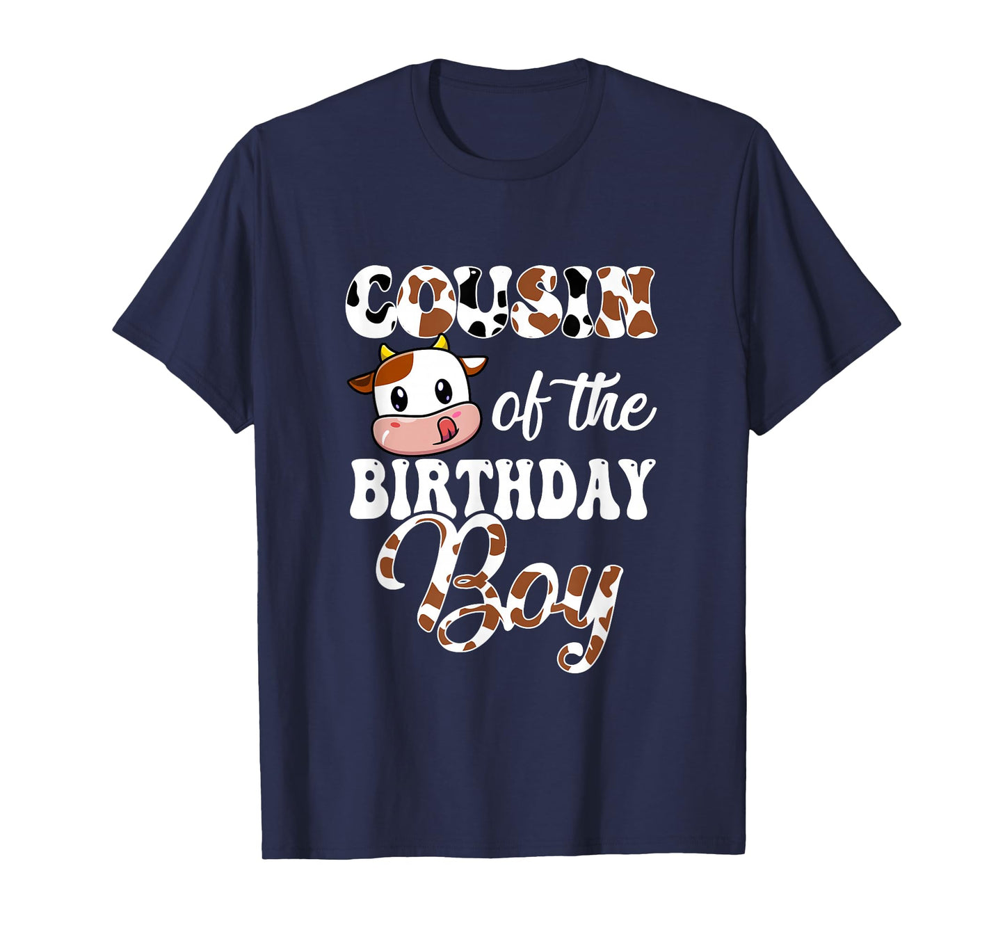 Cousin Of The Birthday Boy Cow Farm 1St Birthday Boy T-Shirt