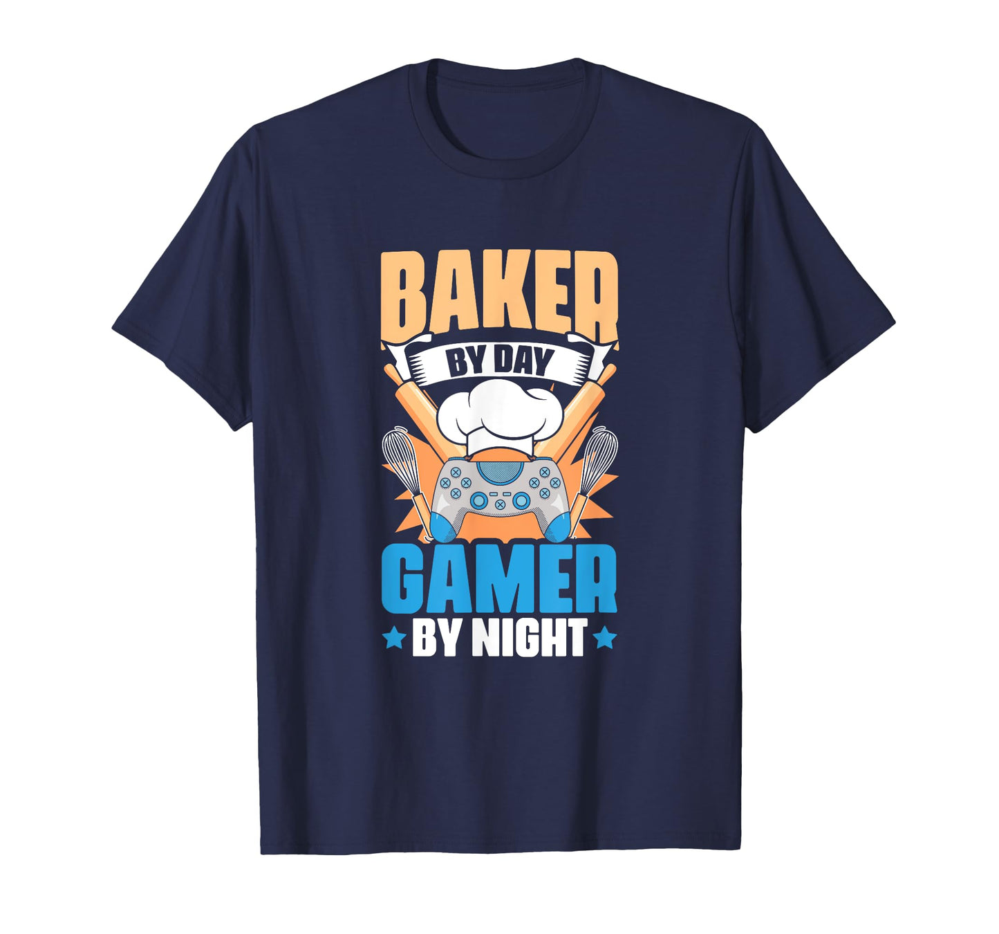 Baker Gamer Video Gaming | Bakery Pastry Baking Bread Baker T-Shirt