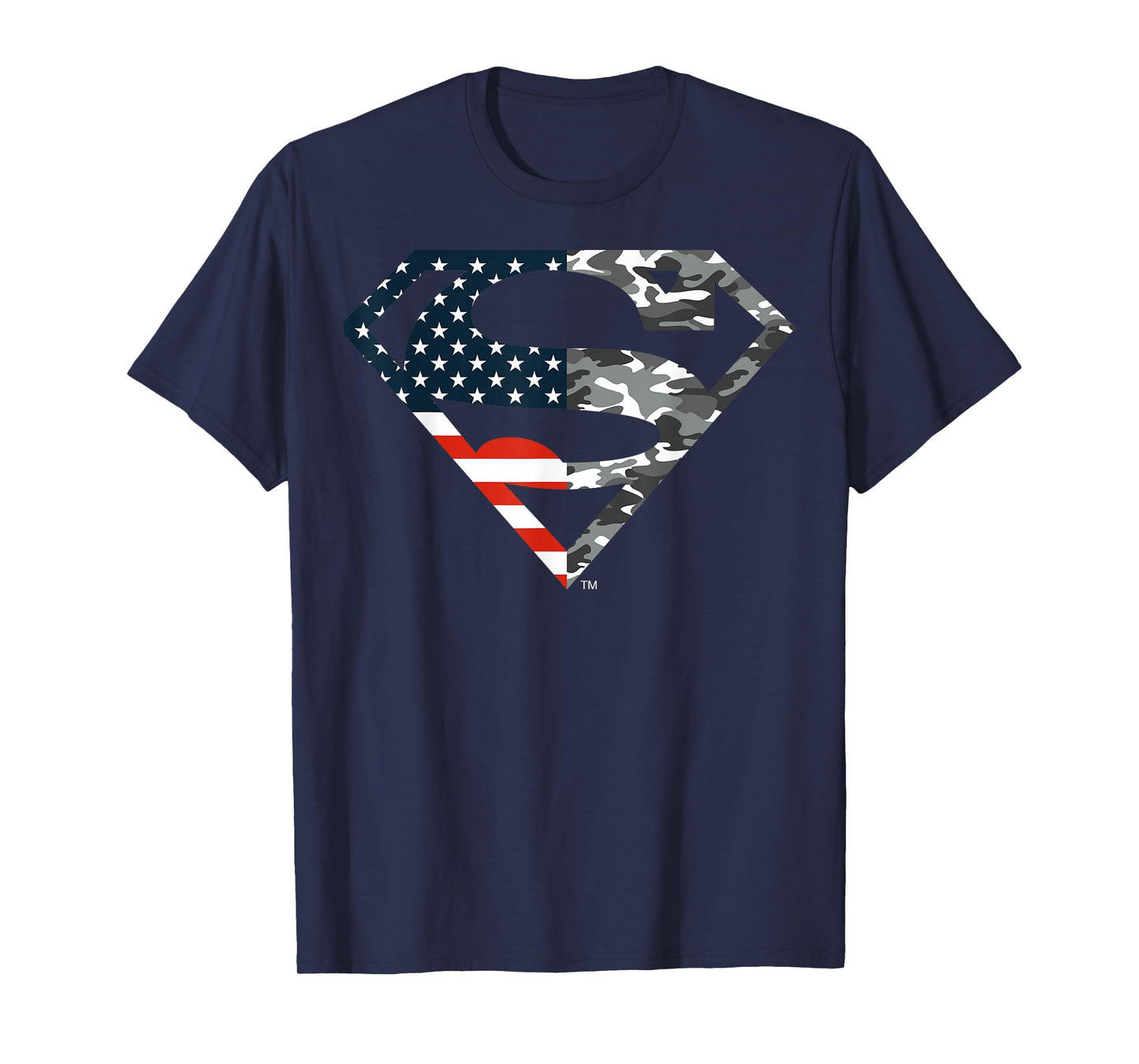 DC Comics Superman American Flag Camo Logo T-Shirt