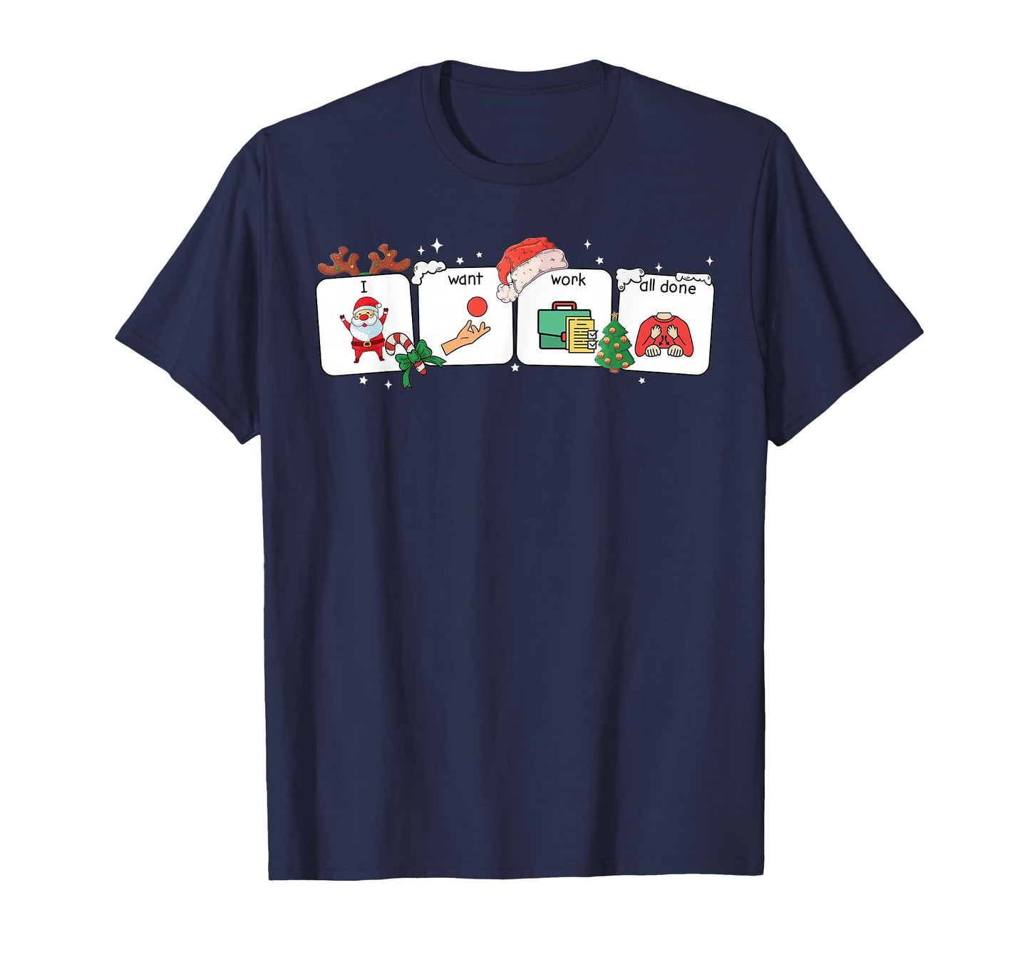 Christmas Santa Special Education Funny SPED Teacher Xmas PJ T-Shirt