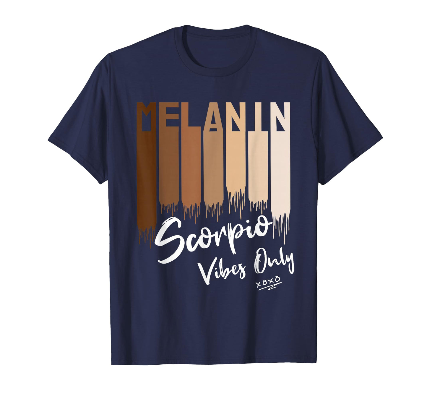 Melanin Scorpio Vibes Only Zodiac Sign for Black Women T-Shirt