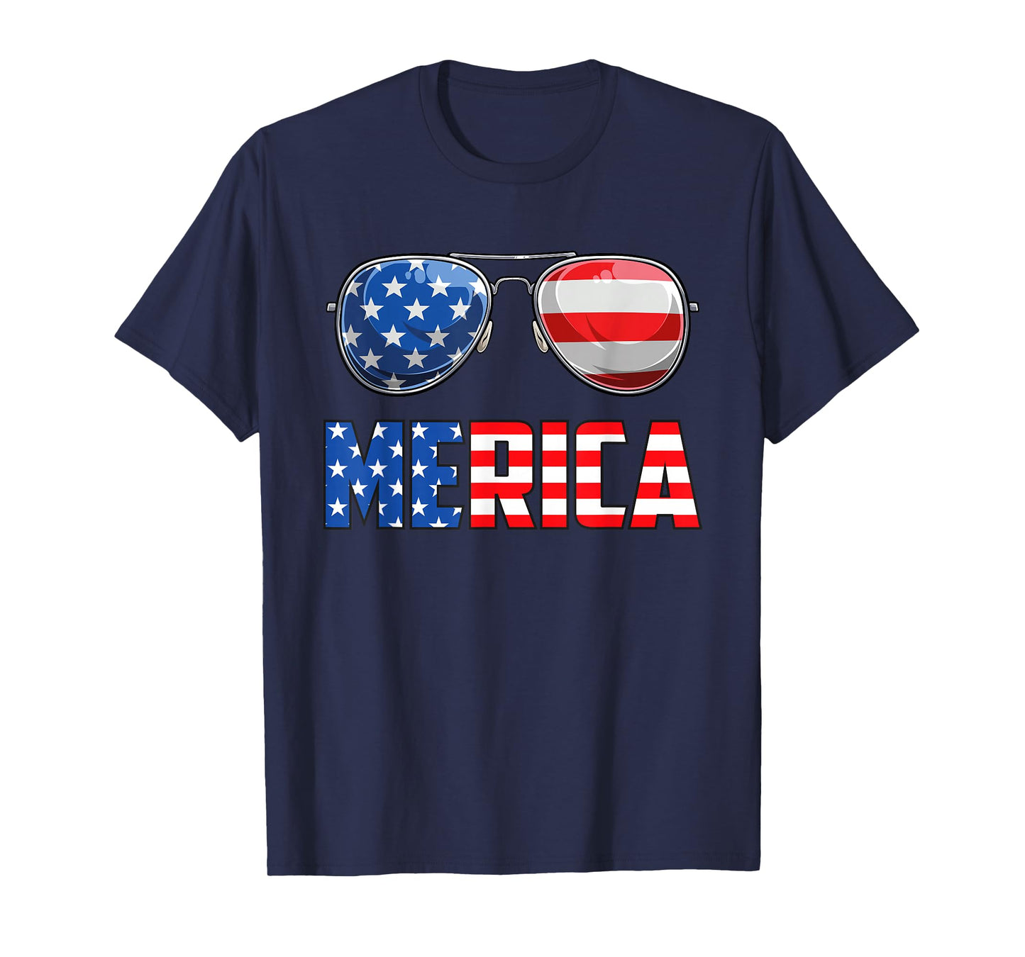 Merica Sunglasses 4th of July for Men Women Kids US T-Shirt