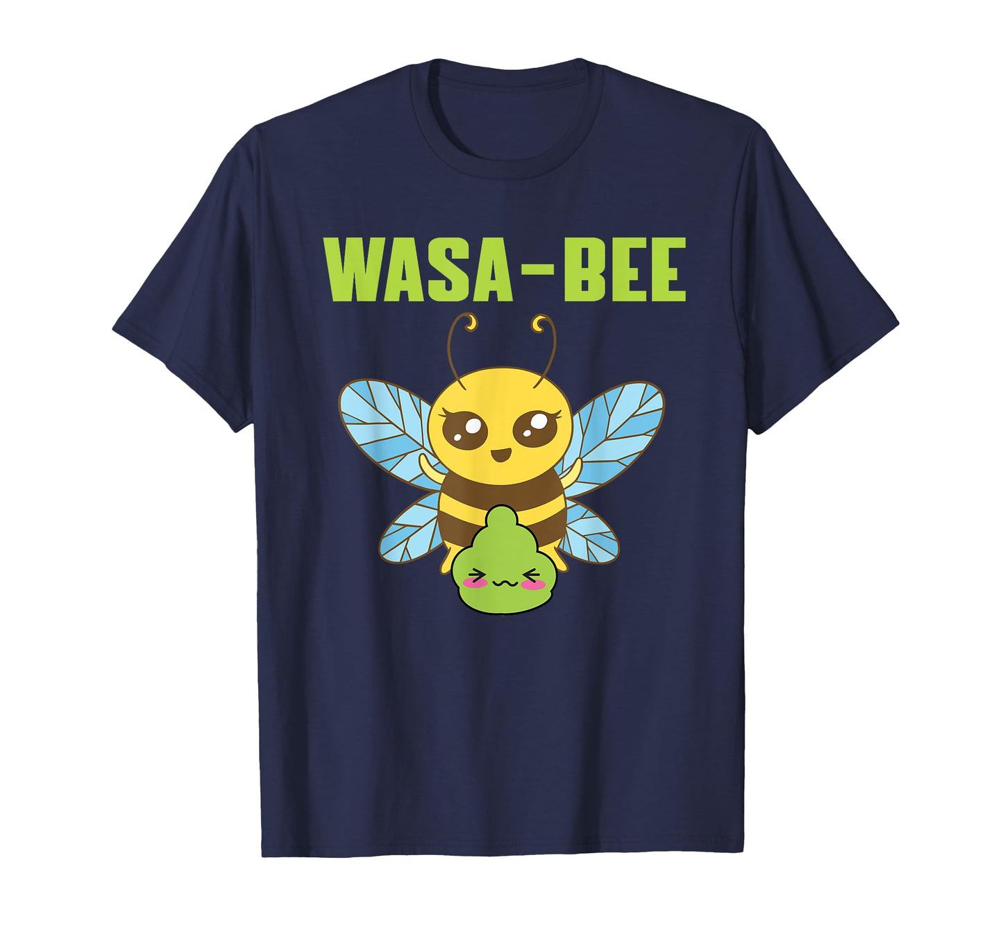 Cute Wasabi Bee Pun Costume Love Spicy Food Japan T-Shirt