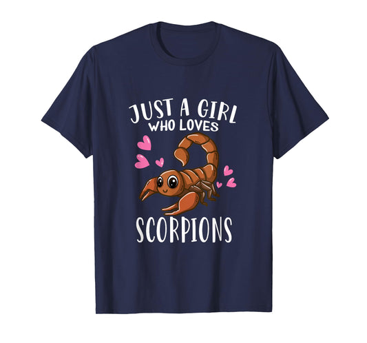 Funny Scorpion Lovers Just A Girl Who Loves Scorpions T-Shirt