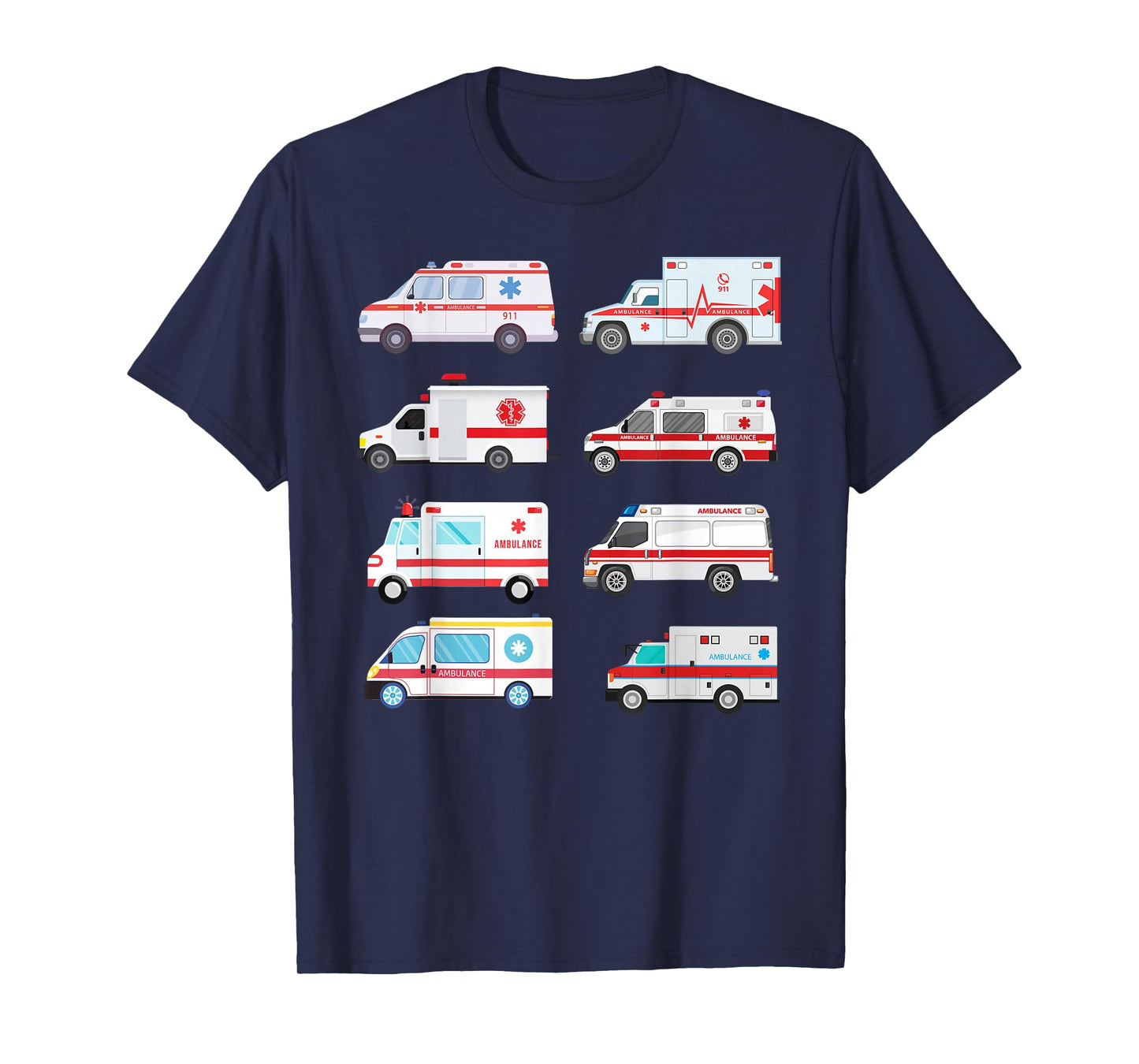 Ambulance Truck Birthday EMT for Boys Girls Toddlers T-Shirt