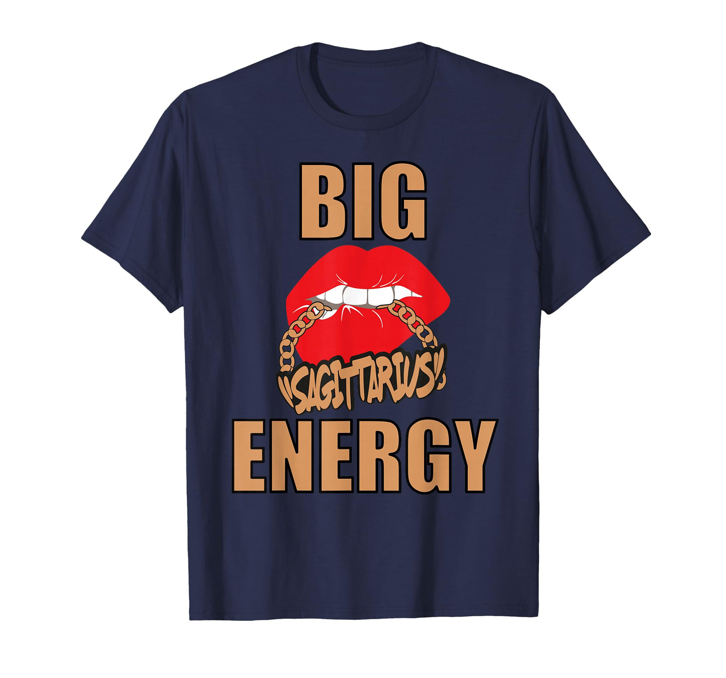 Big Sagittarius Energy Queen Black Women Sexy Melanin Vibes T-Shirt