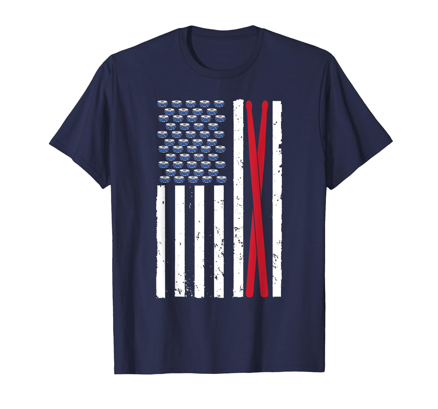 Cool Drummer Art For Men Women Drumming Percussion Drumstick T-Shirt