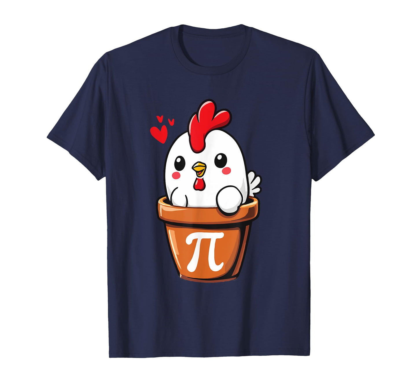 Chicken Pot Pie Funny School Math Puns Chicken Pot Pi T-Shirt