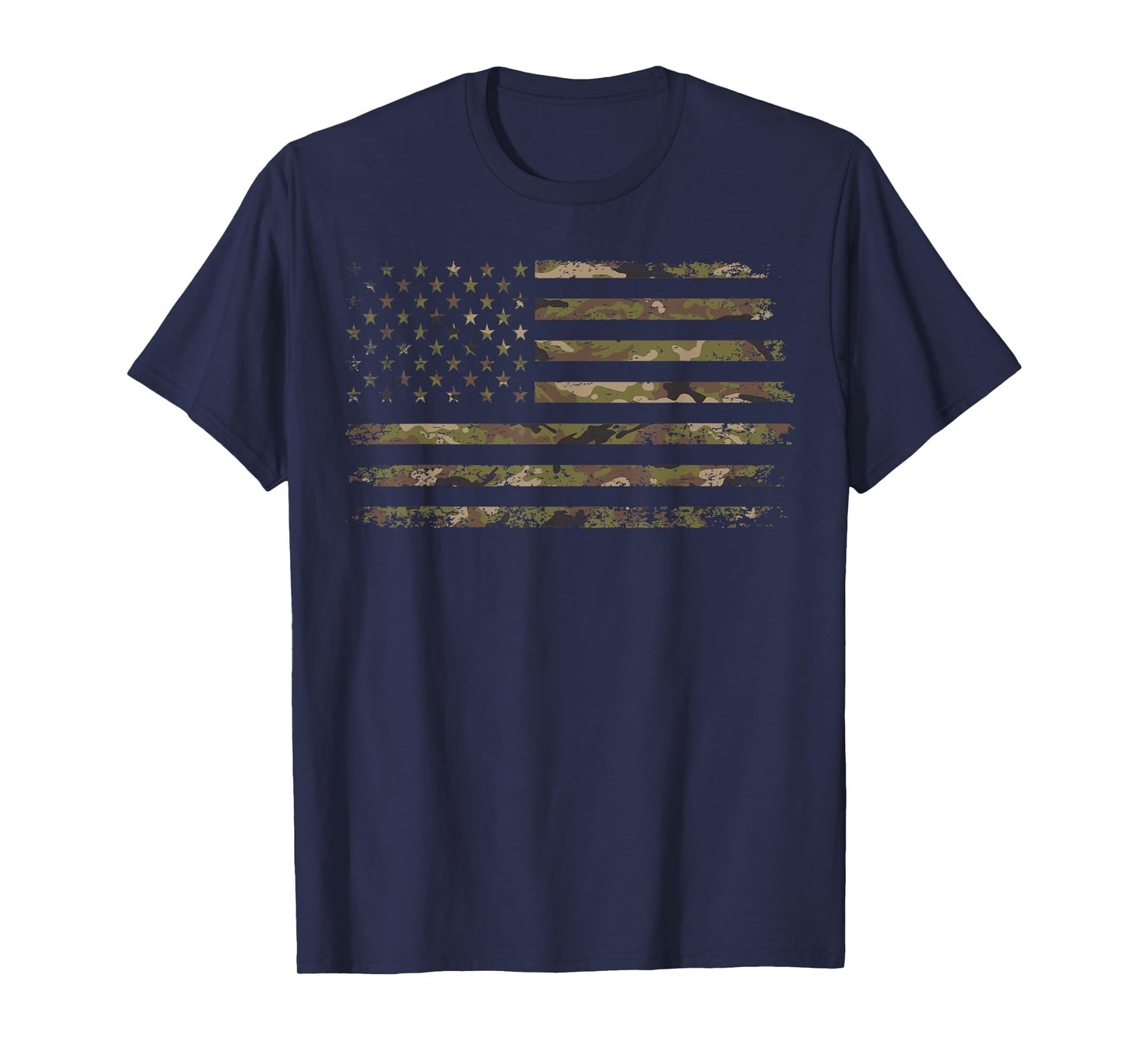 Camo American Flag USA Camouflage Men Boys Women Girls Kids T-Shirt