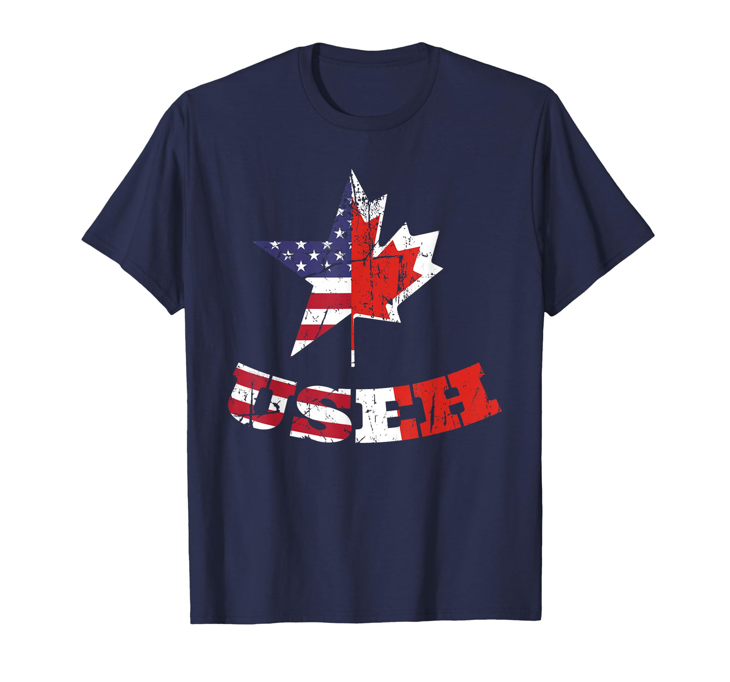 US Eh Flag Canadian American Citizen USEH Dual Citizenship T-Shirt
