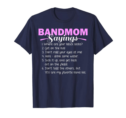 Funny Marching Band Music Fan Mom Music School Team T-Shirt