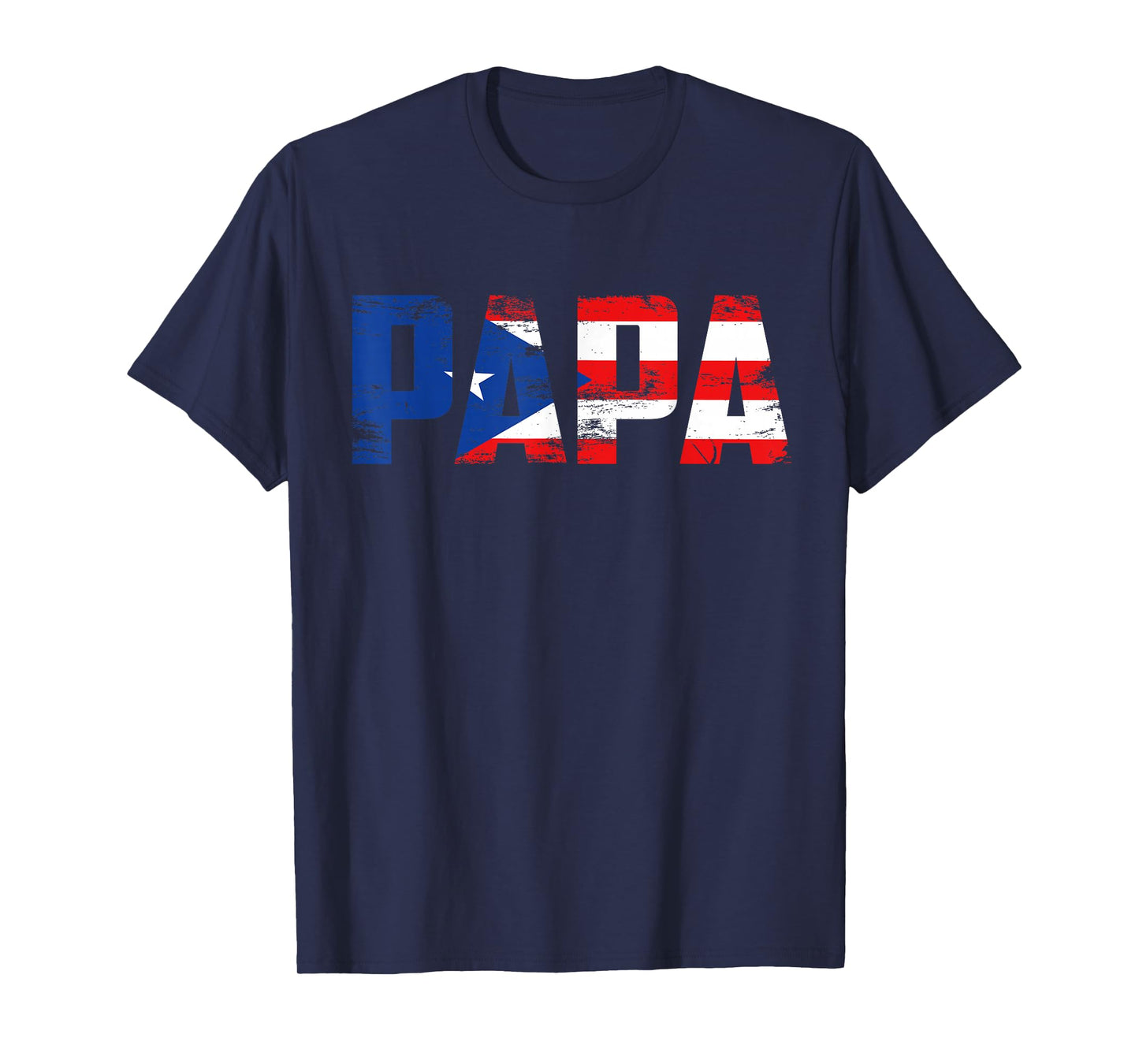 Papa Puerto Rico Flag Pride Fathers Day Puerto Rican Men T-Shirt