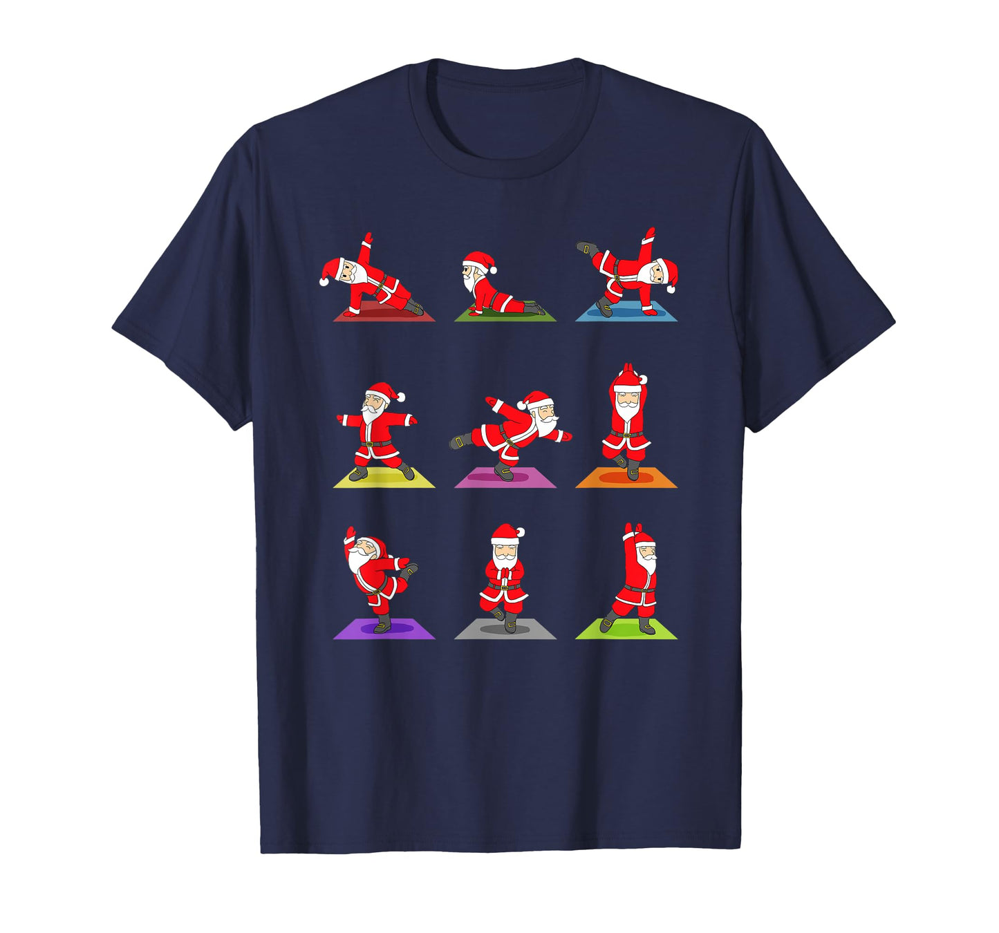 Christmas Yoga Santa Claus Xmas Gift T-Shirt