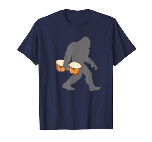 Funny Bongo Drummer Monster with Bongos T-Shirt