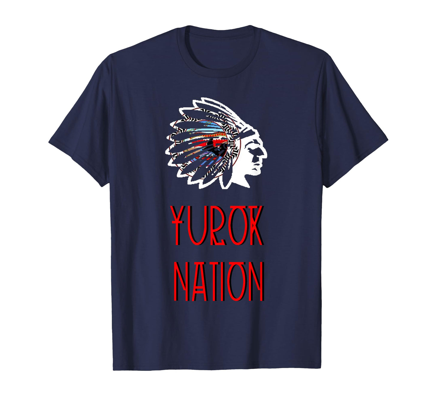 YUROK TRIBAL NATION FLAG | Amerindian Headdress T-Shirt
