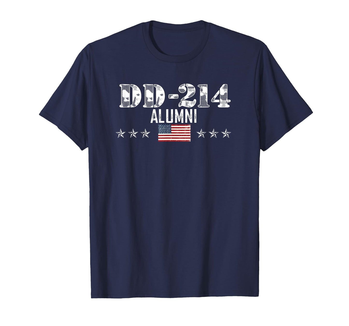 Vintage DD214 T Gift USA Armed Forces Alumni US Flag T-Shirt