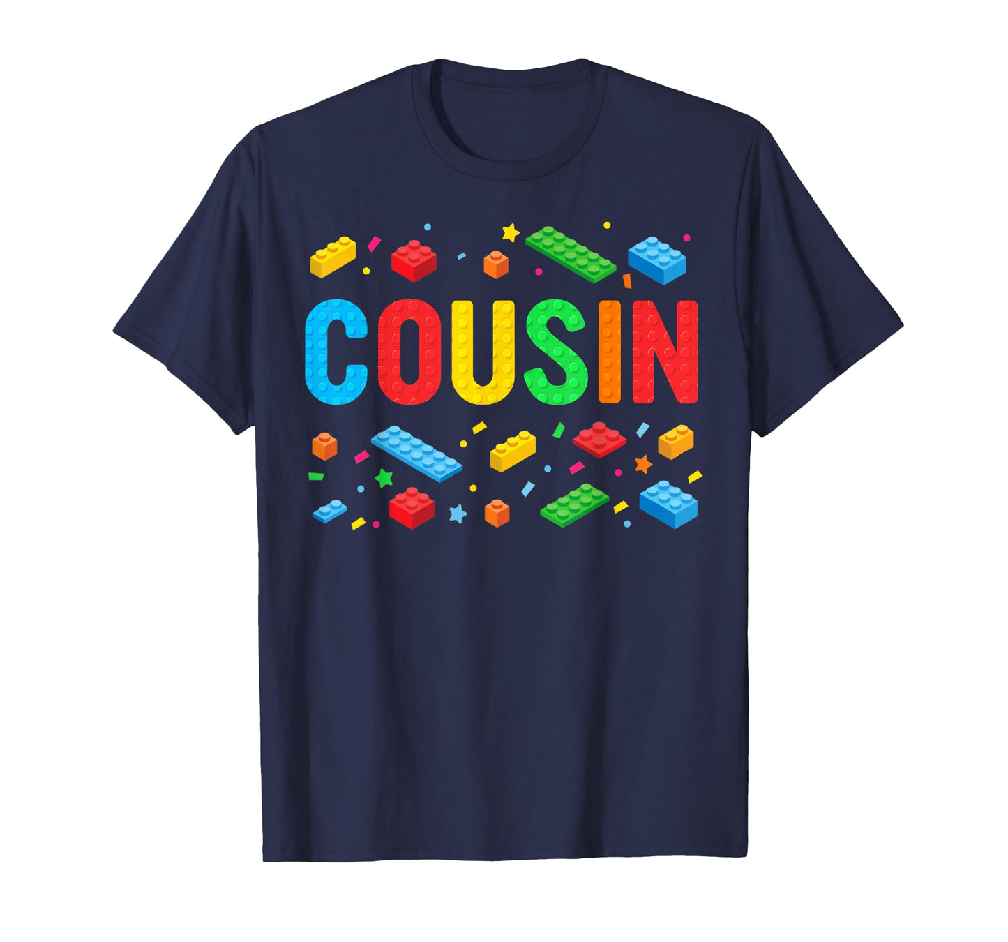 Cousin Master Builder Building Bricks Blocks Family Matching T-Shirt