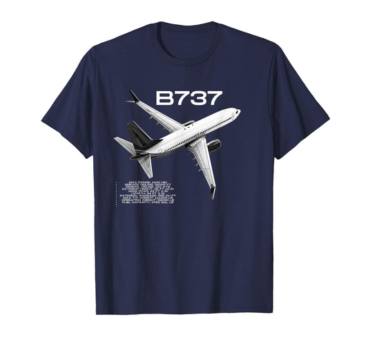 B737 Airplanes ! Aviation Jet T-Shirt
