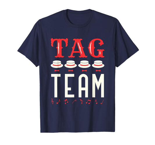 Tag Team Barbershop Quartet Harmony Singing Singers Graphic T-Shirt