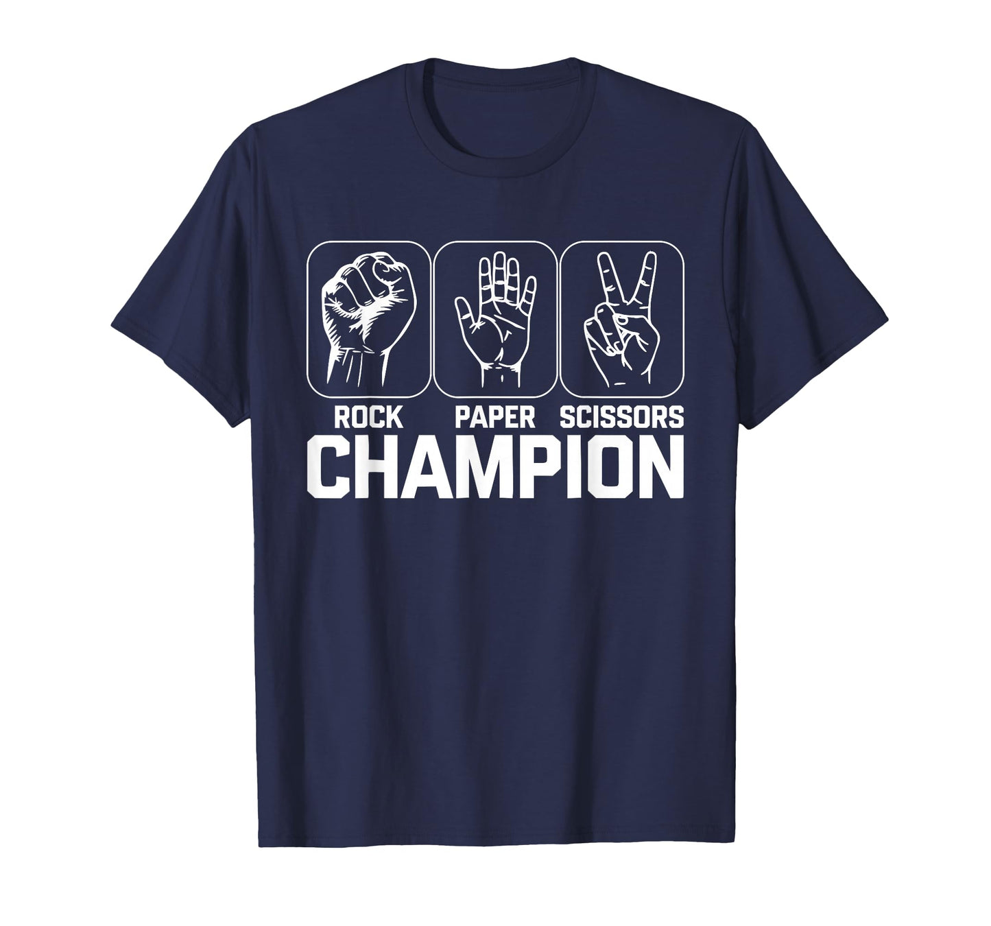 Rock Paper Scissors Champion Shirt Adult Men Women Costume T-Shirt