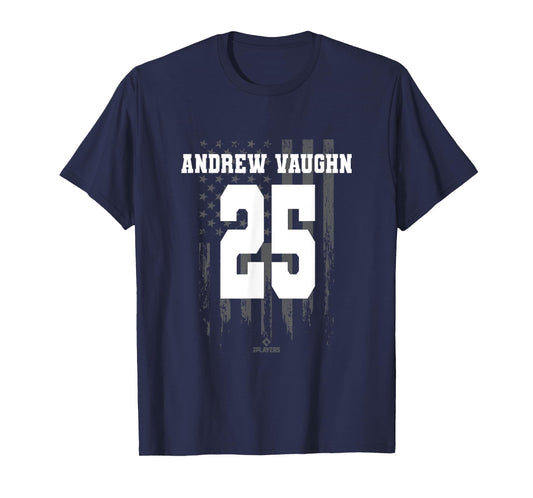 Andrew Vaughn Vintage Flag MLBPA Chicago Major League T-Shirt