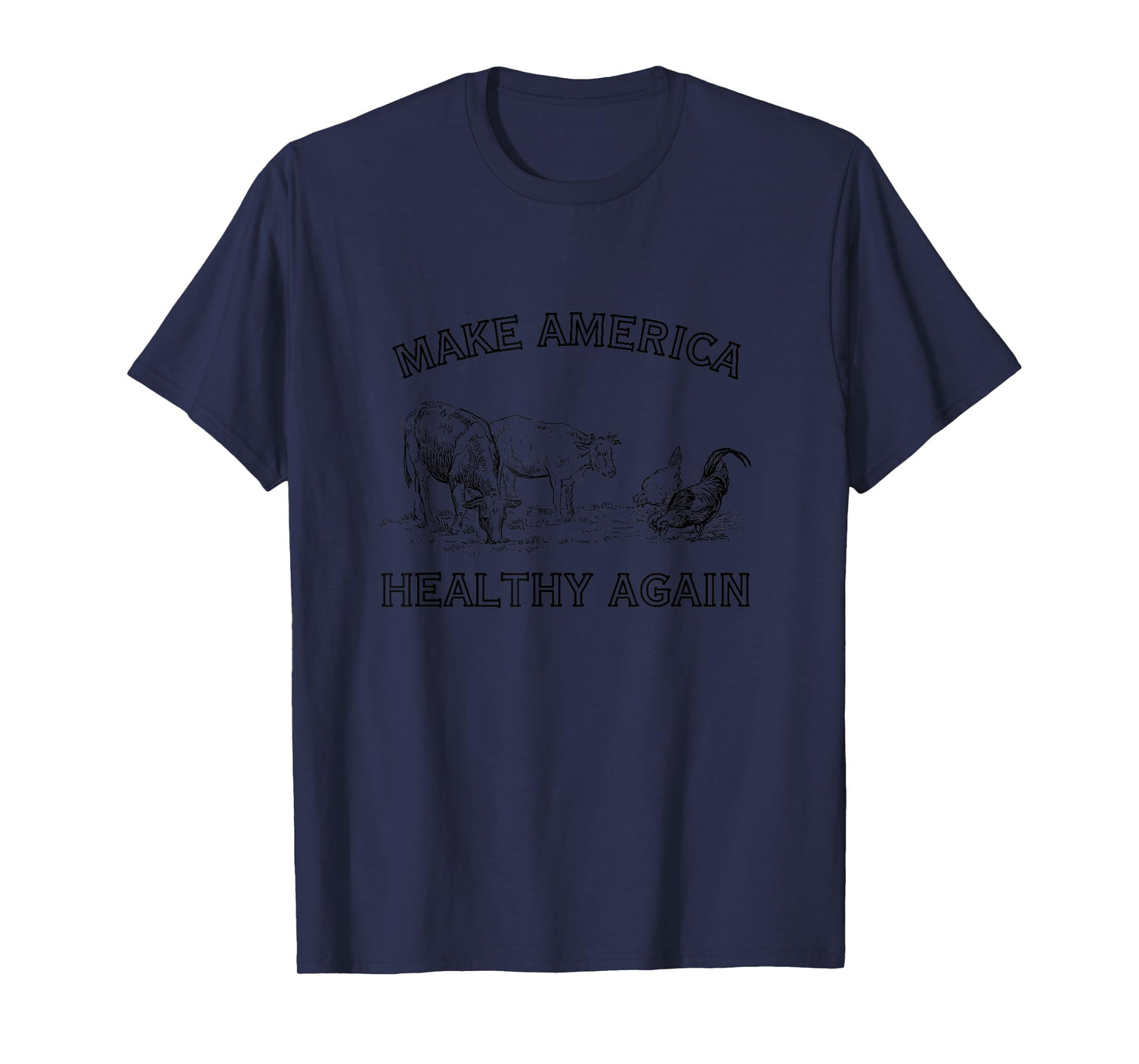 Conservative Gifts MAHA RFK Farm Crunchy Organic T-Shirt - Women's Classic Fit Grey Short Sleeve Letter Print T-Shirt - Small